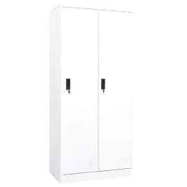 Wardrobe - VALERIE 2 Door Wardrobe White 80cm
