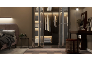 Green triple wardrobe