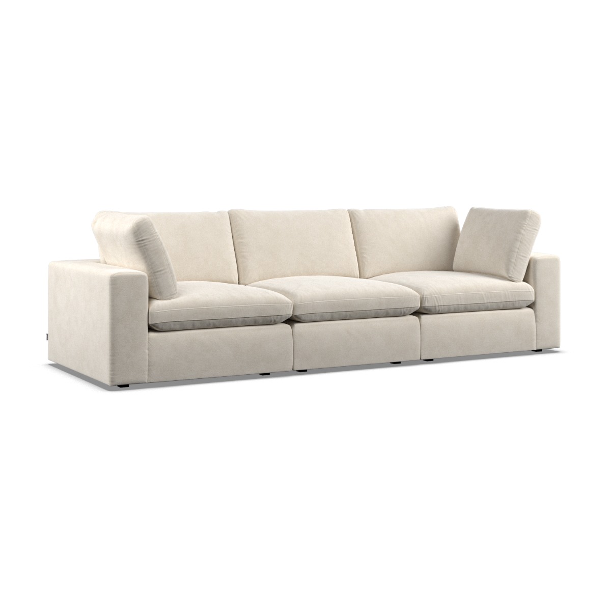 3 Seater Sofa - OBLAK Fabric Cotton - Edgbaston Living