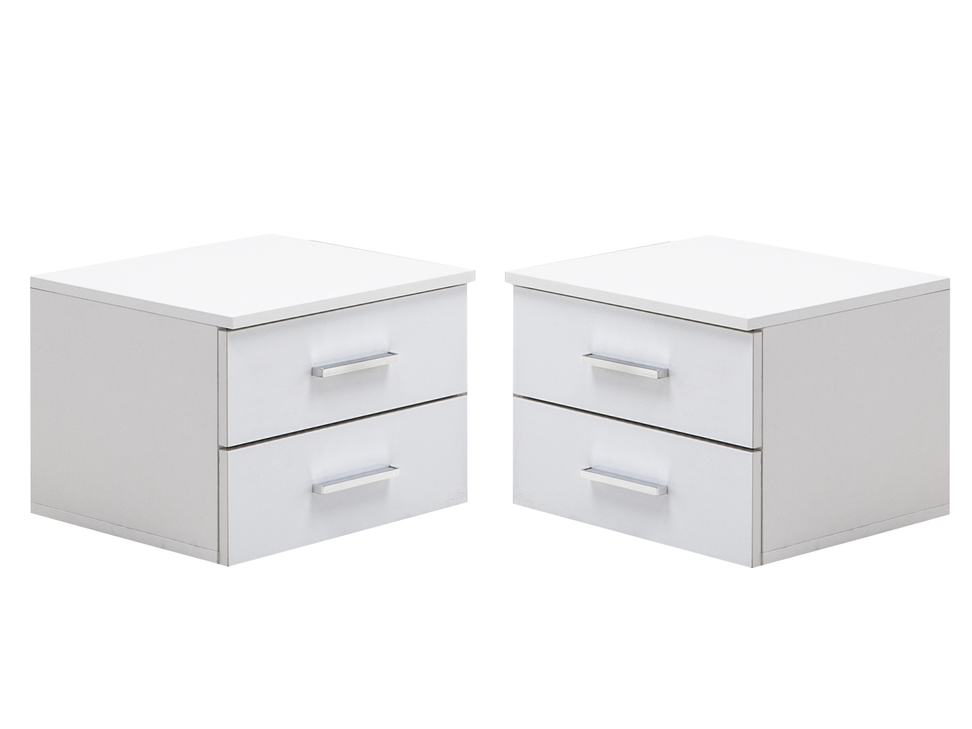 Bedside Table - TUSCANY Nightstand White 47cm - Art Nest