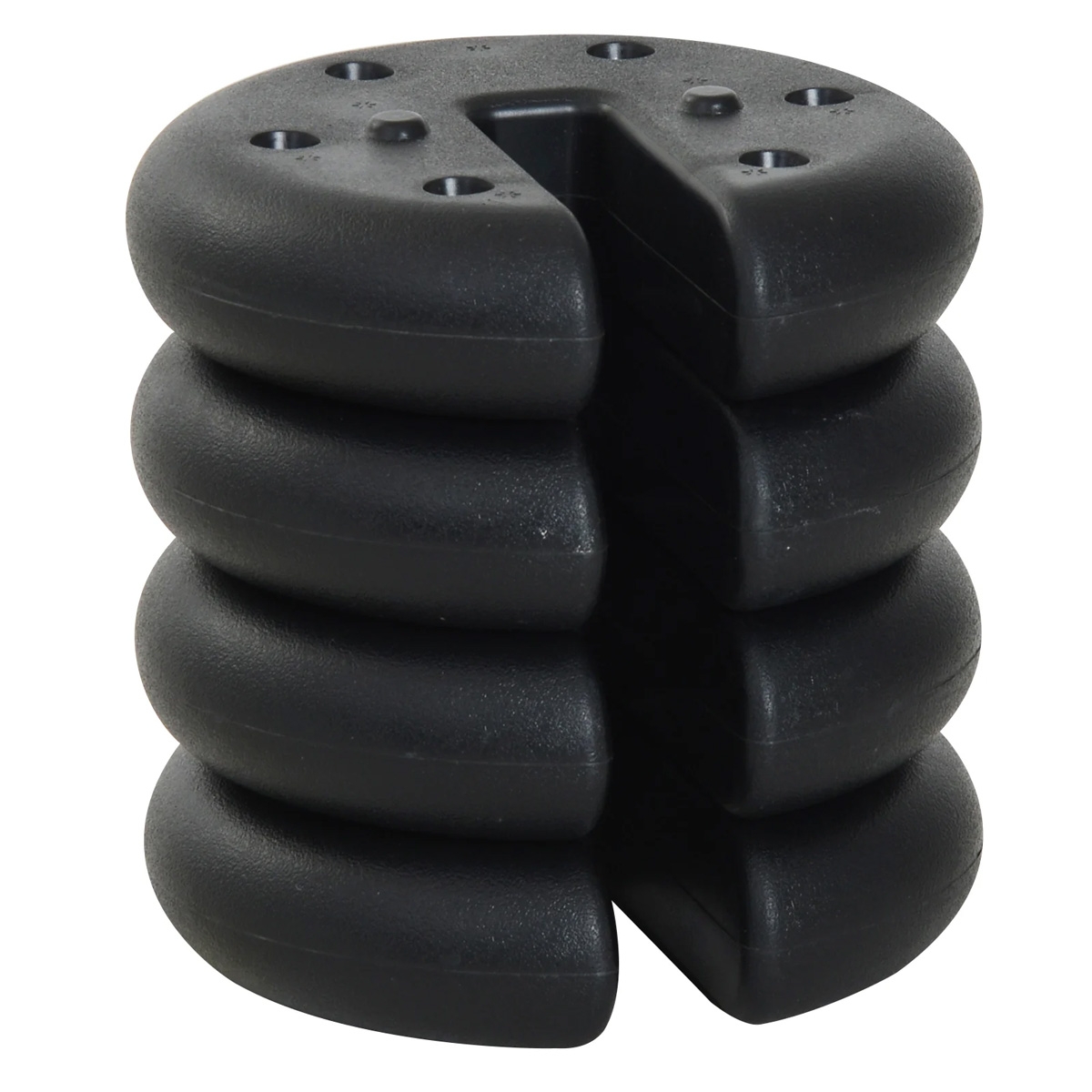 4 Pcs Gazebo Weighted Base Set - Black - The Garden Savant