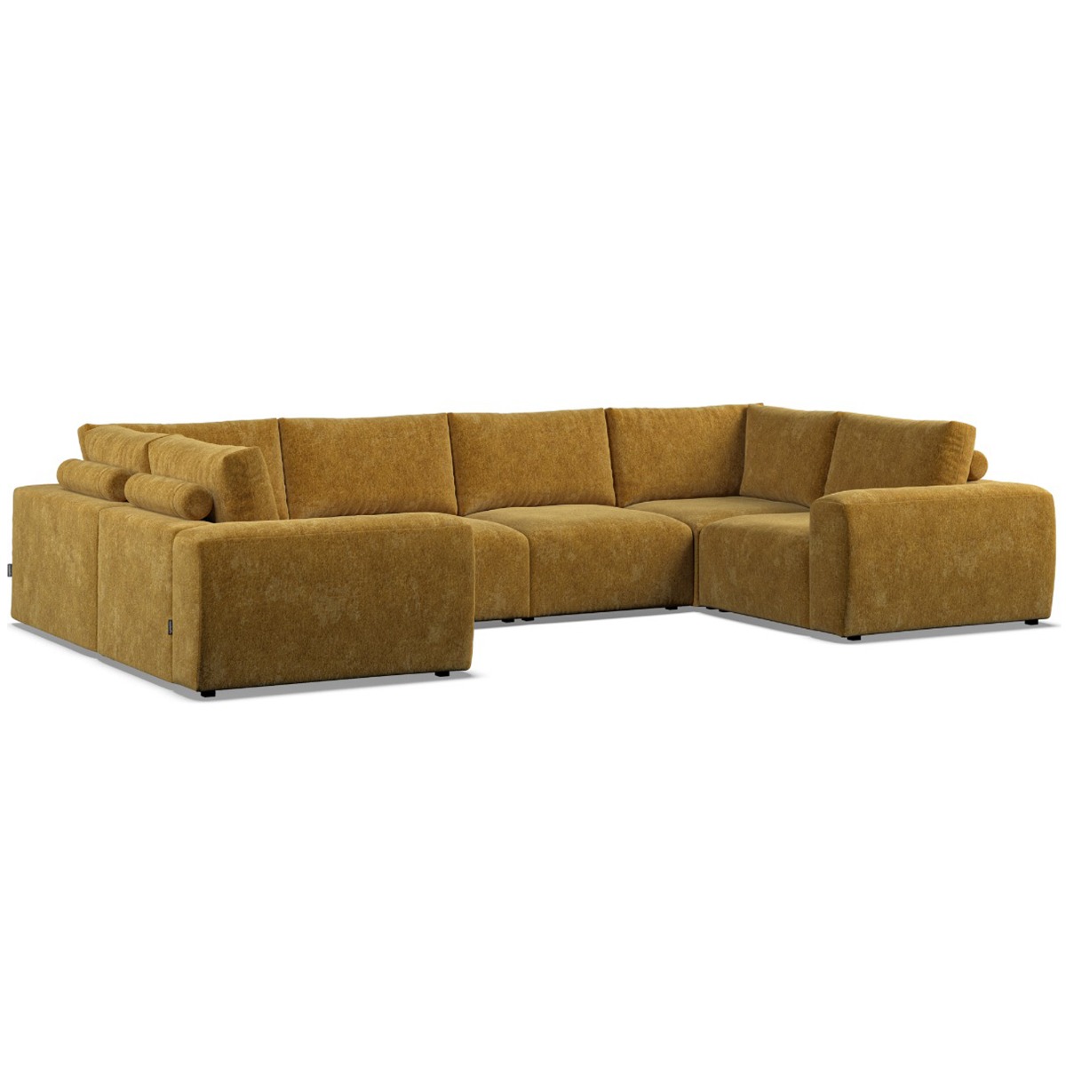 Corner Sofa - GRAZ Fabric 6 Seater U Shaped - Sunny - Edgbaston Living