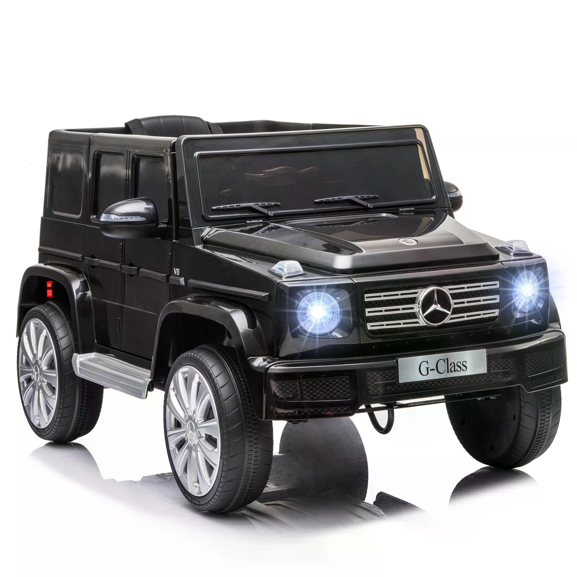 Compatible 12V Battery-powered Kids Electric Ride On Car Mercedes Benz G500 Toy with Parental Remote Control Music Lights MP3 Suspension Wheels - Life