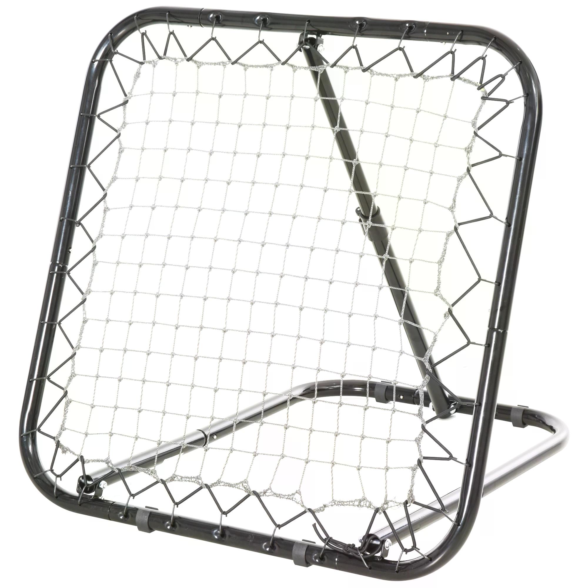 Angle Adjustable Rebounder Net Goal Training Set Football, Baseball, Basketball Daily Training, Black - Life Essentials