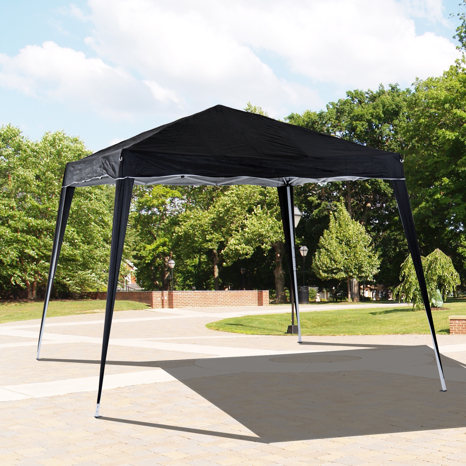 Pop-Up Tent, 3Lx3Wx2.4H m-Black - Life Essentials