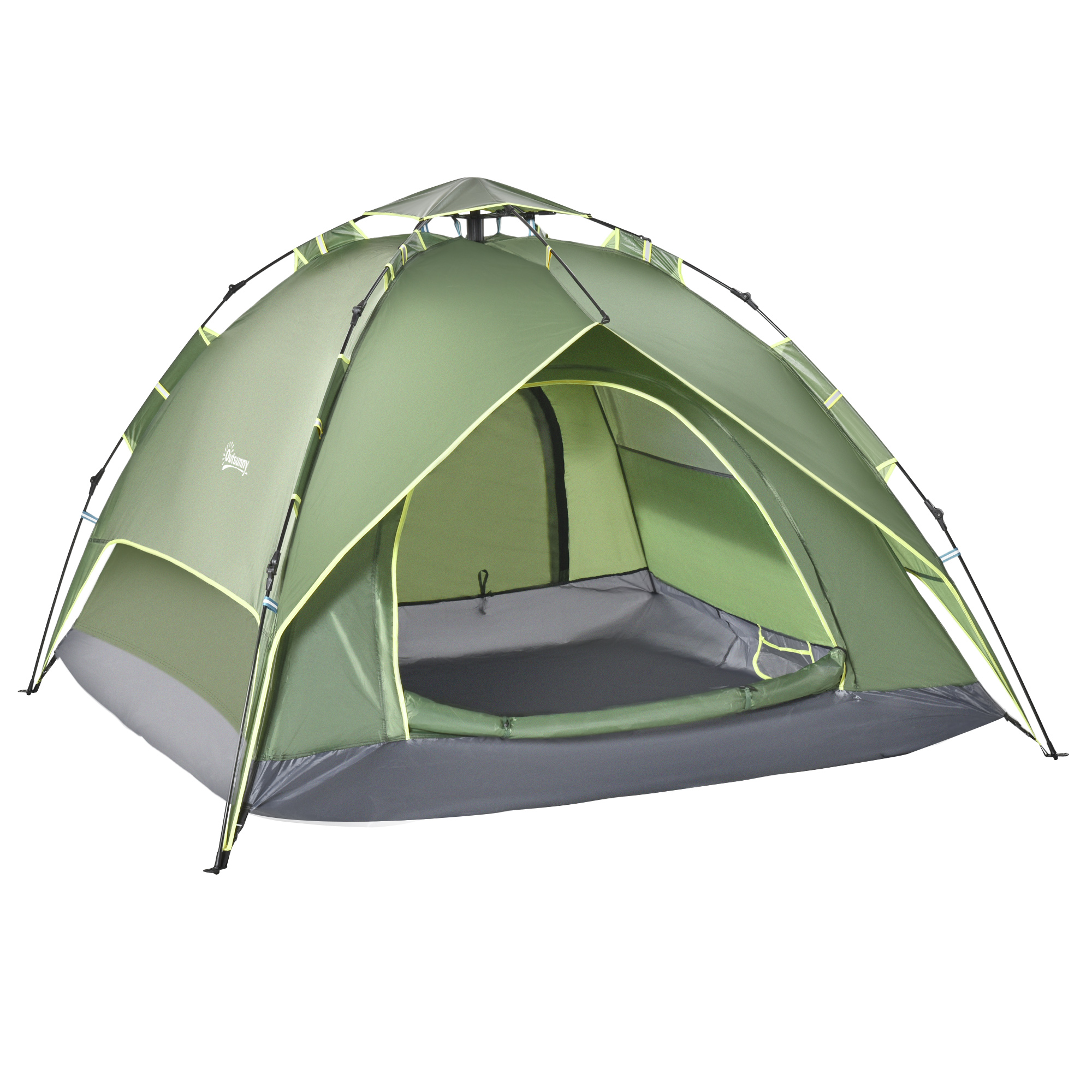 Three Man Pop Up Tent Camping Festival Hiking Family Travel Shelter Portable - Life Essentials
