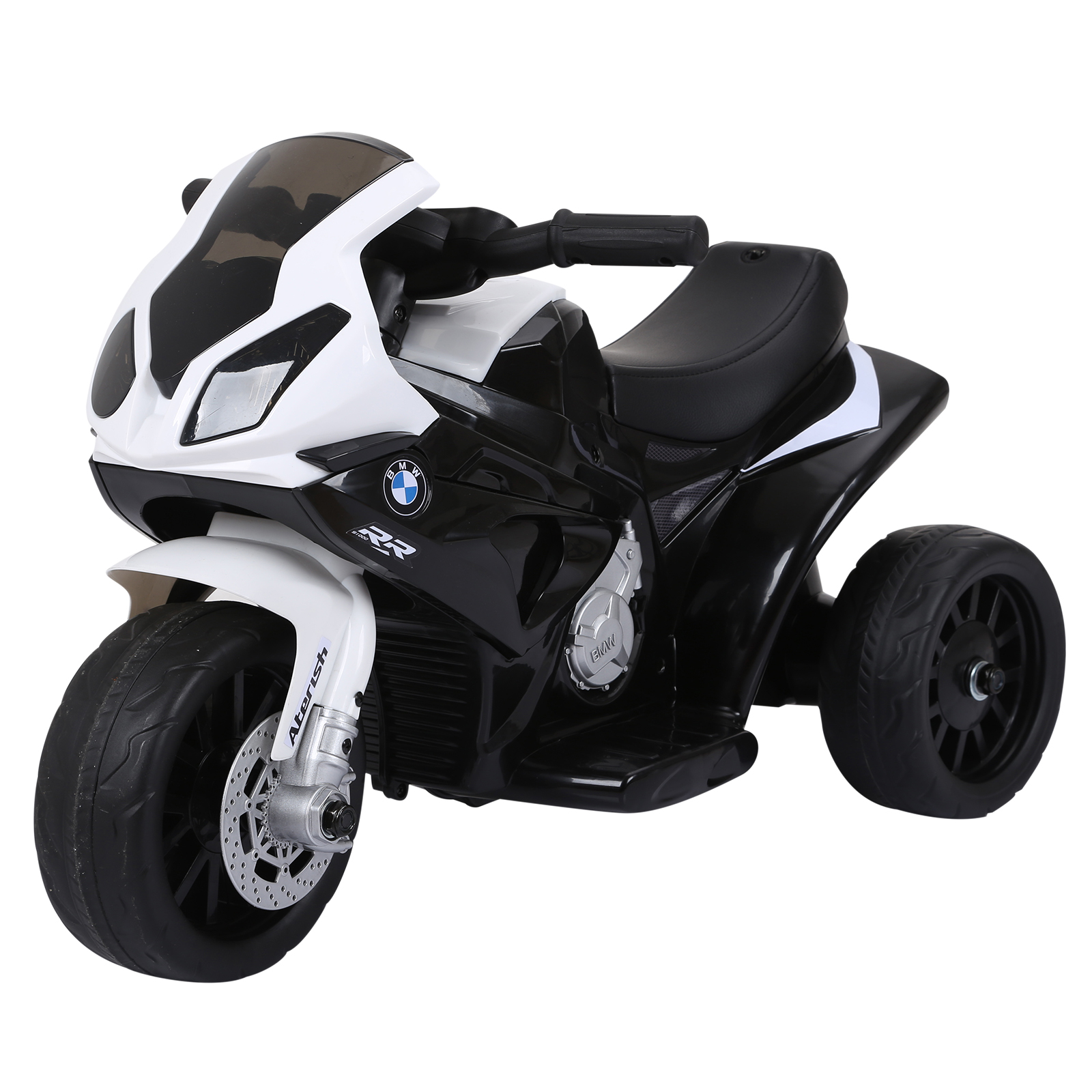 Compatible for Electric Kids Ride on Motorcycle BMW S1000RR w/ Headlights Music Battery Powered Play Bike 6V Black - Life Essentials