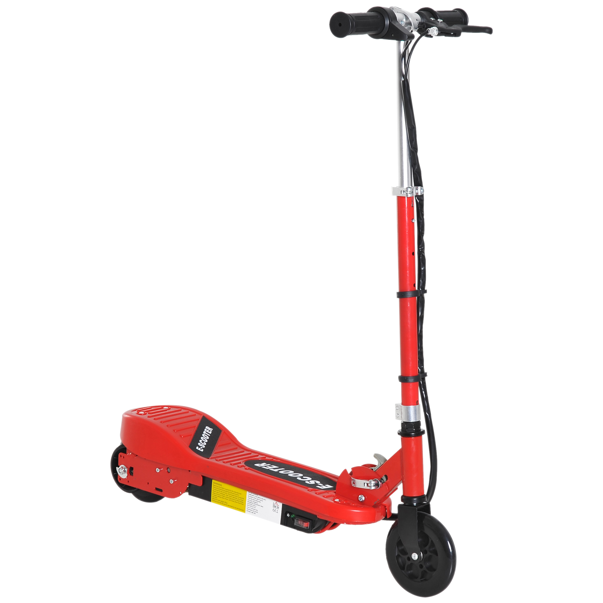 Kids Folding Electric Bike with Adjustable Seat - Red - Life Essentials