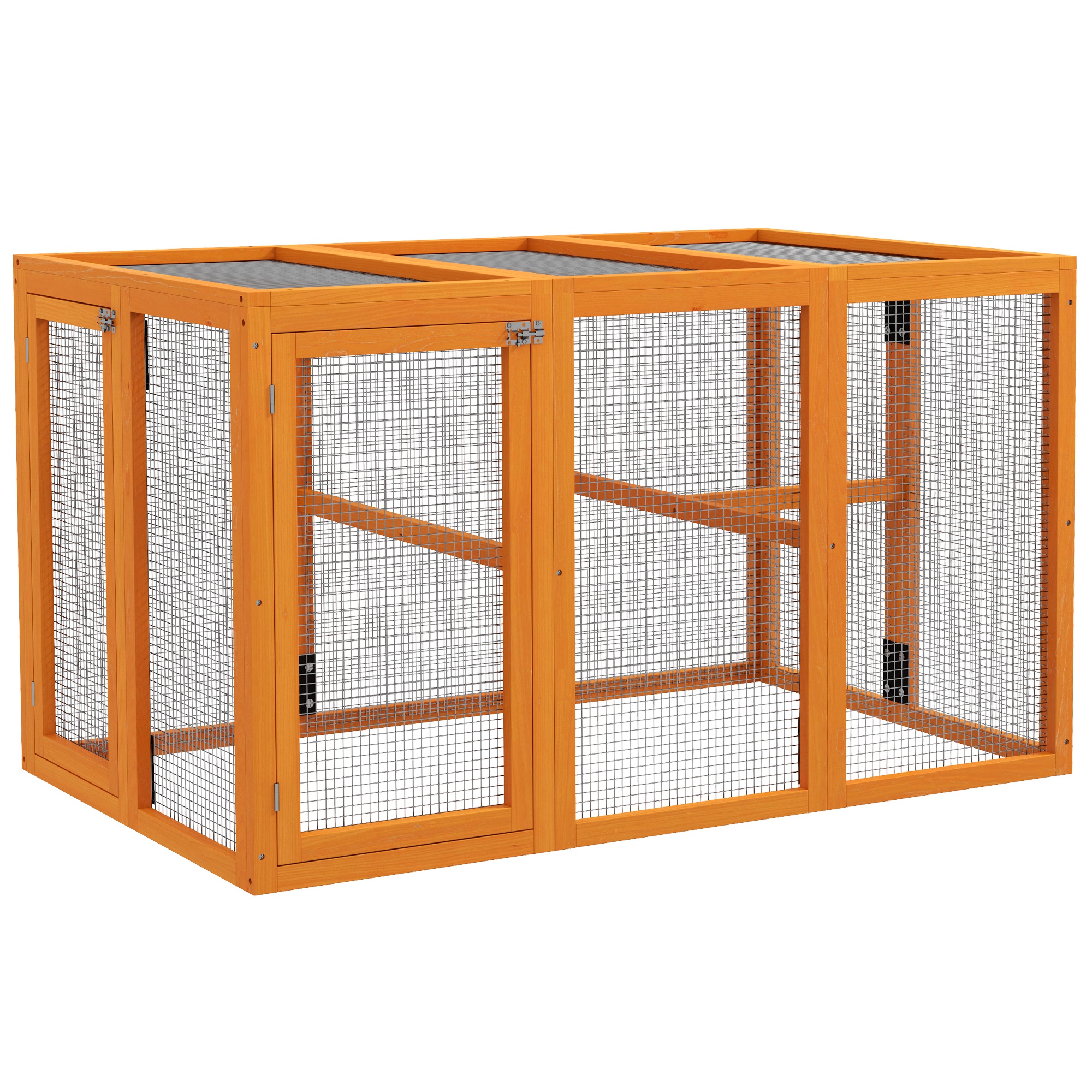 Wooden Chicken Coop with Combinable Design, for 1-3 Chickens - Life Essentials