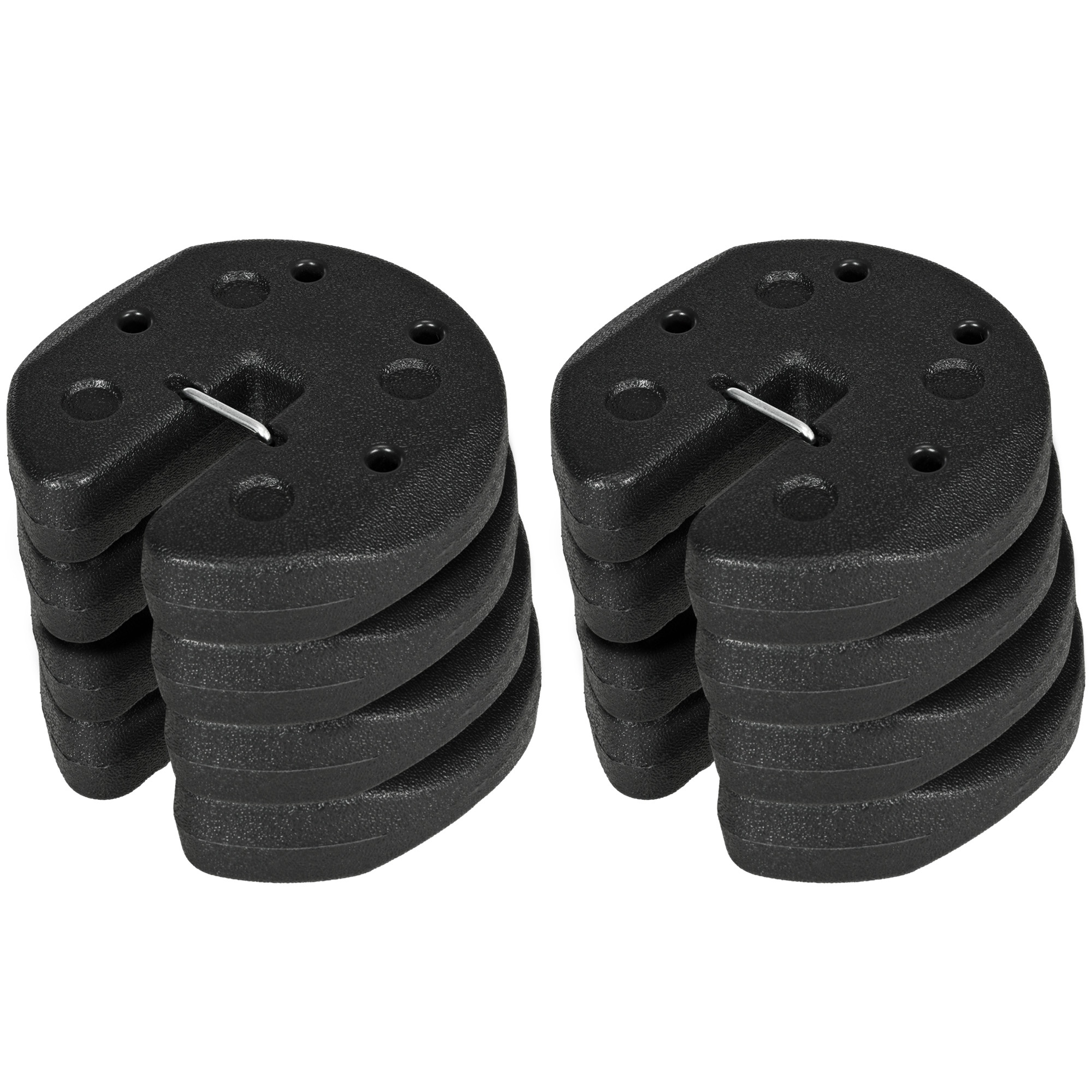 SUNVISTA 48KG Gazebo Weights Set of 16, Weights for Gazebo Legs with Reinforce Pins and Carry Belt, for Canopies Marquees Tents - Life Essentials