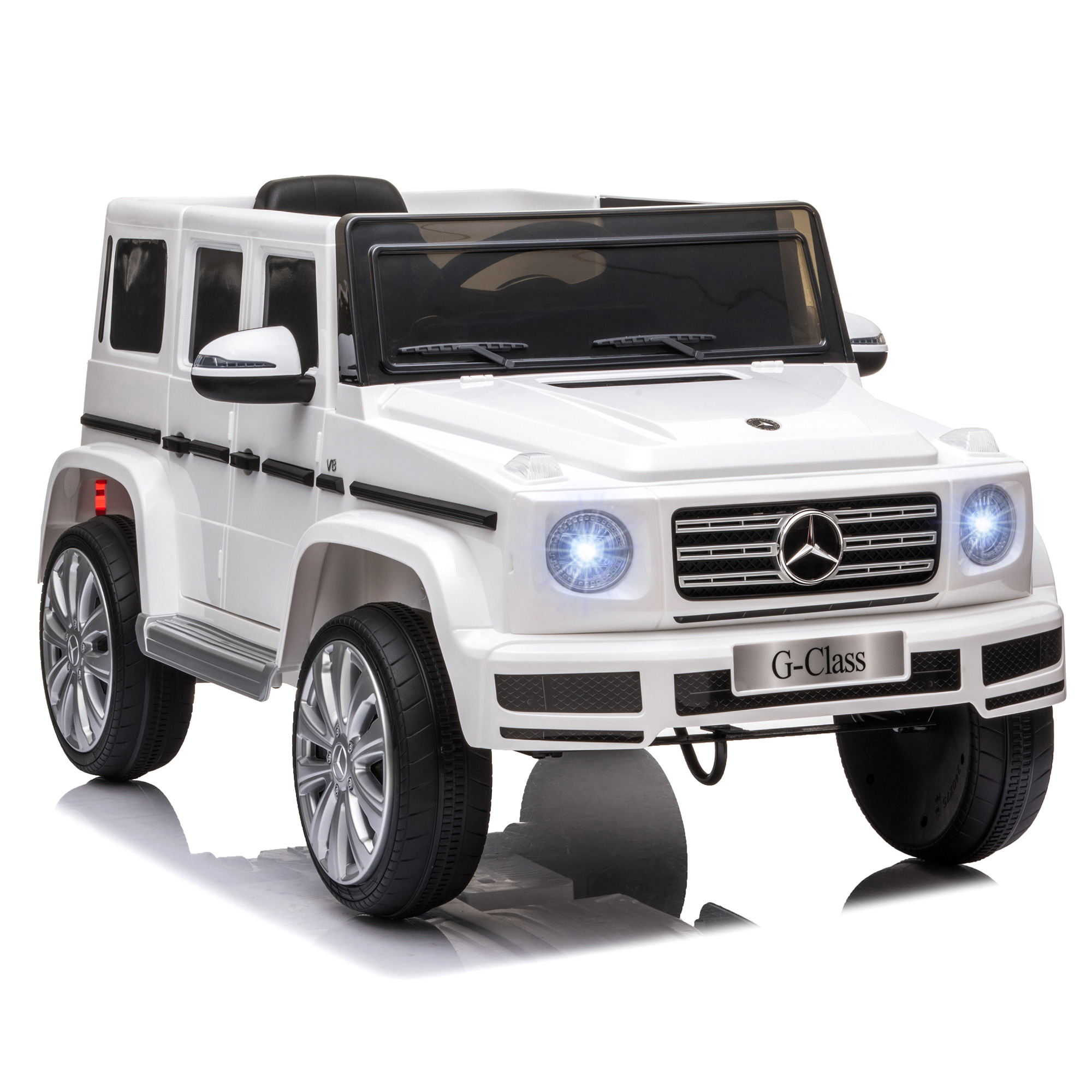 Compatible 12V Battery-powered Kids Electric Ride On Car Mercedes Benz G500 Toy with Parental Remote Control Music Lights MP3 Suspension Wheels - Life