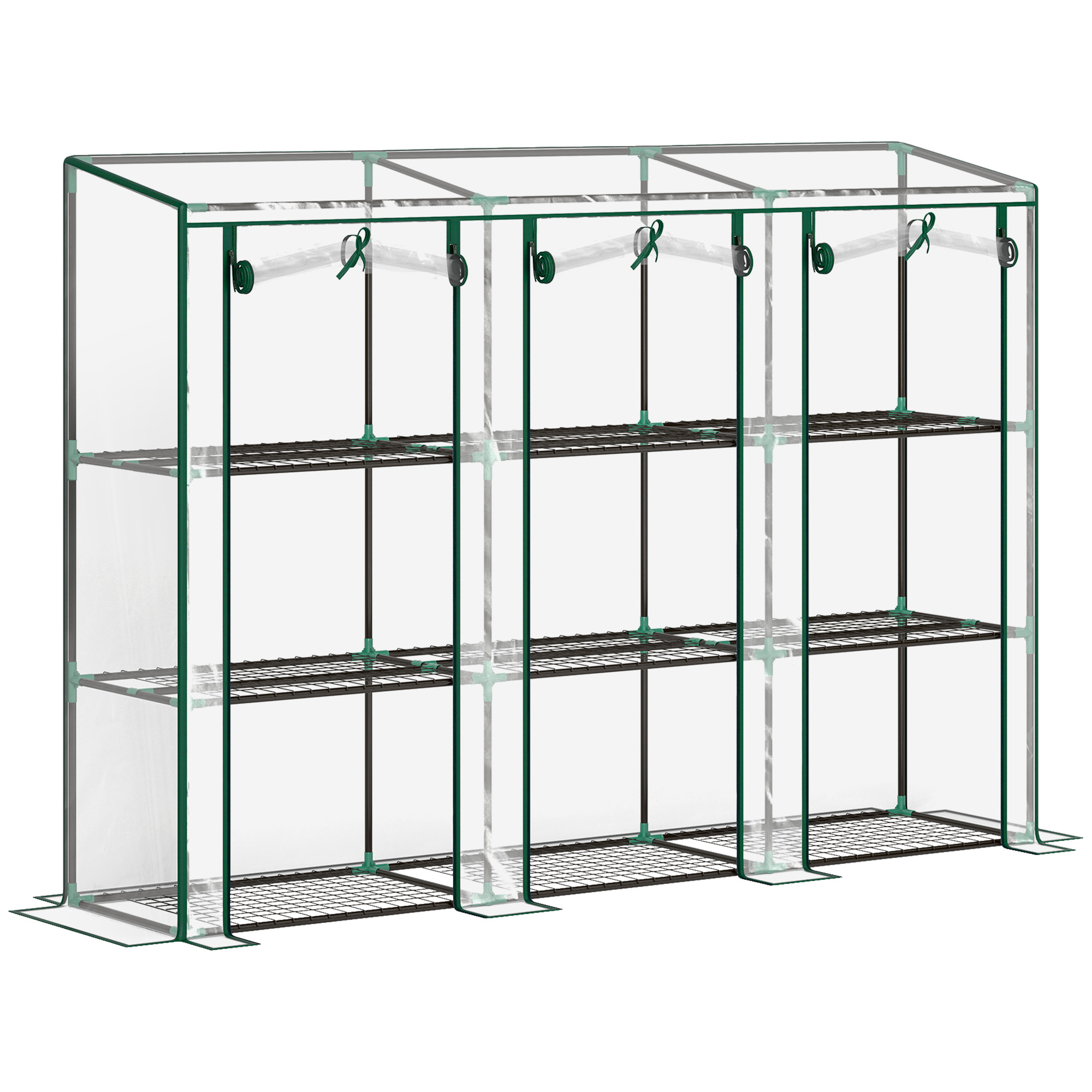 SUNVISTA 46 x 215cm Nine-Shelf Greenhouse - Life Essentials
