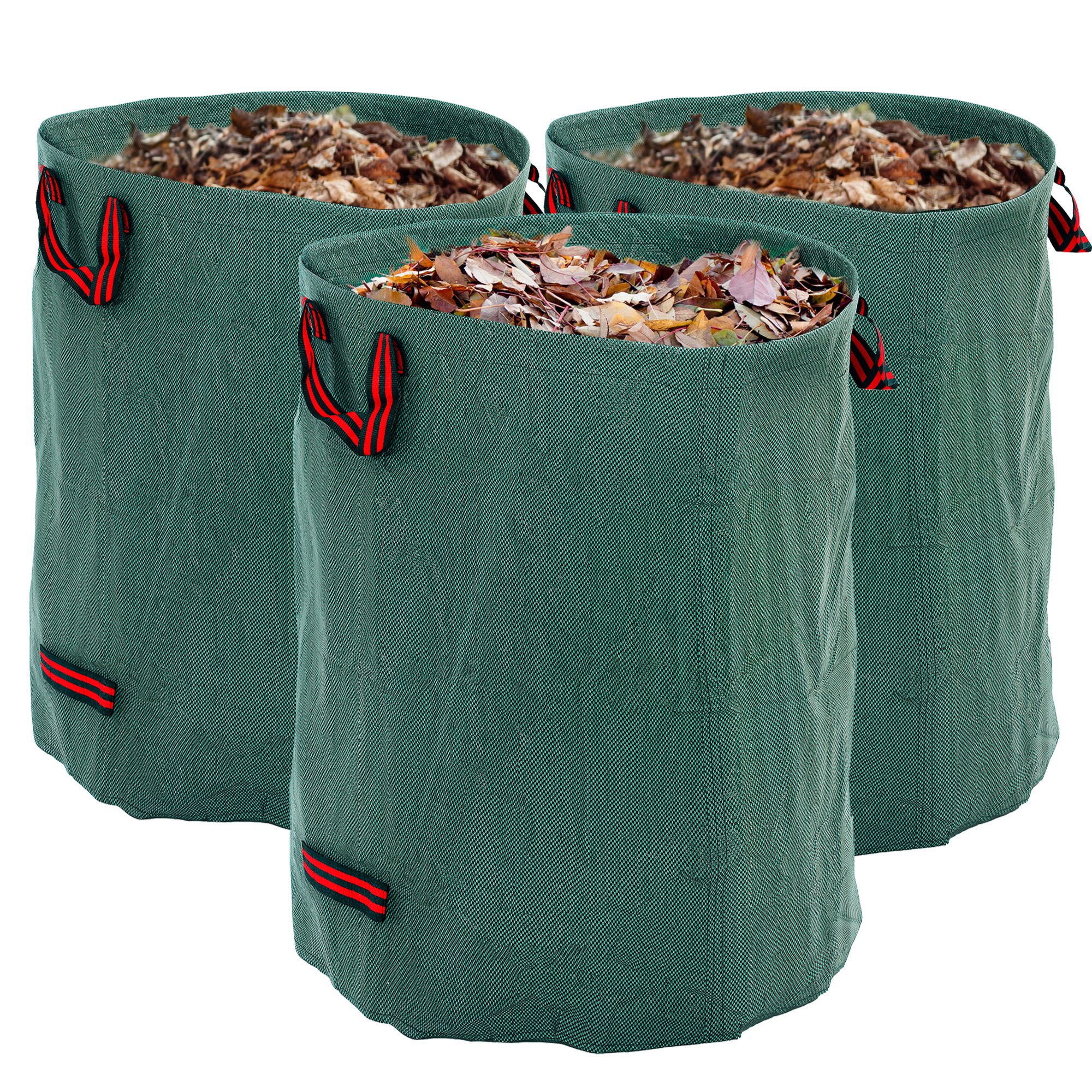 SUNVISTA Garden Waste Bags, 300L x 3 Heavy Duty Garden Bags, Green - Life Essentials