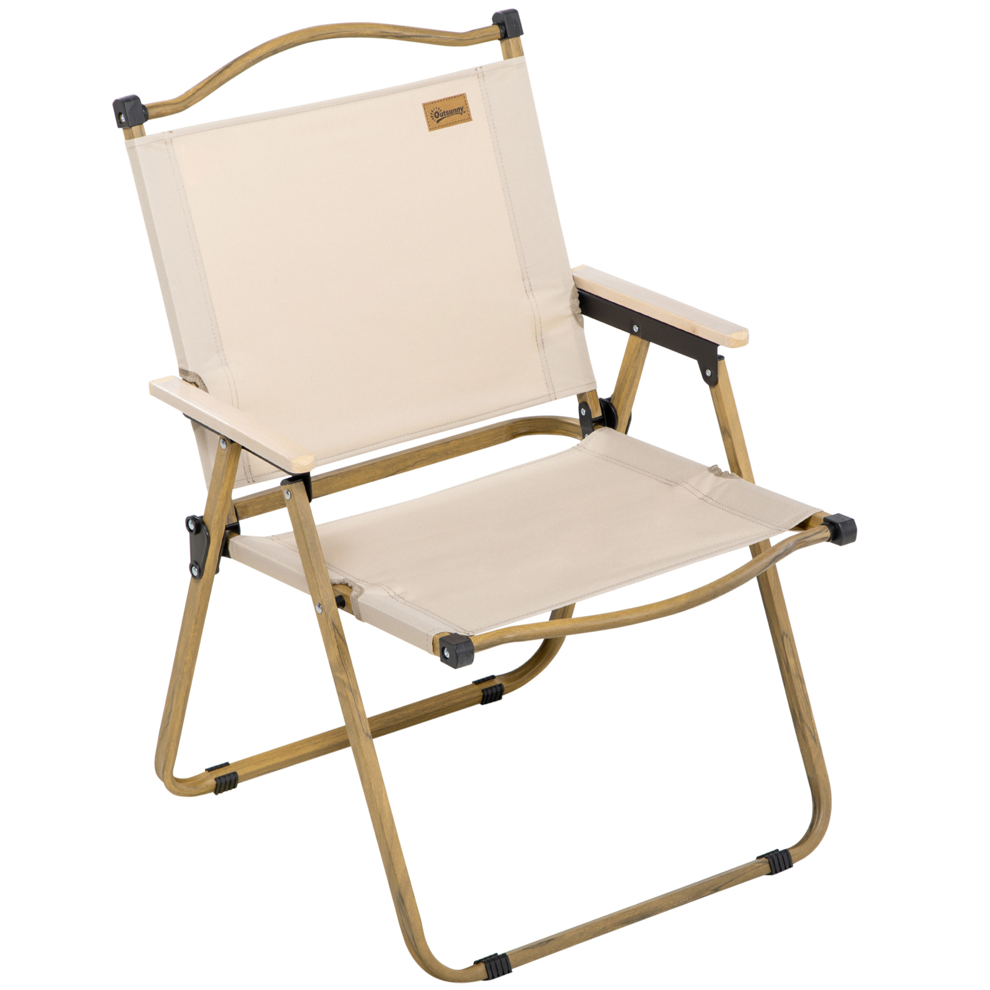 SUNVISTA Camping Chair for Adults, Lightweight Folding Chair, Portable Chair for Camping, Fishing, Beach and Outdoor Travel, Khaki - Life Essentials