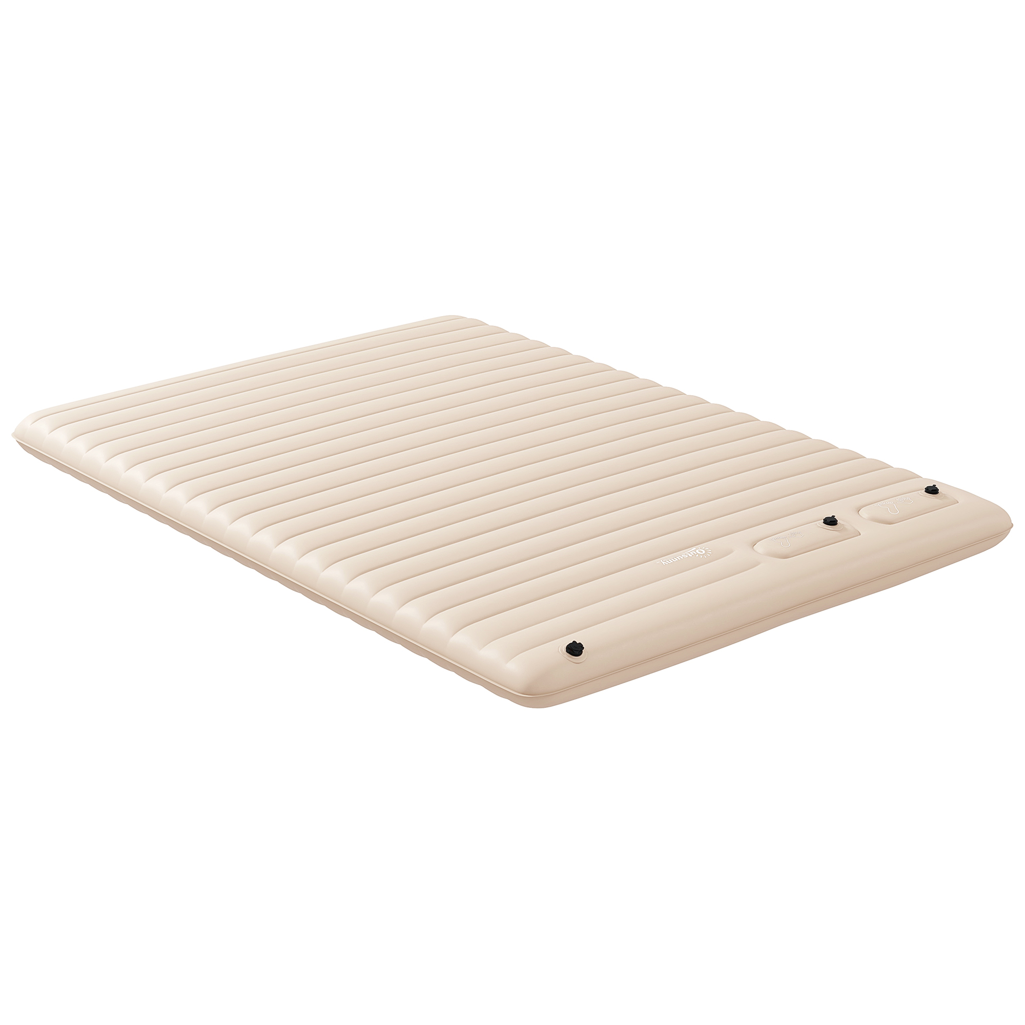 Jones Double Size Air Bed with Built-in Pump - White - Life Essentials