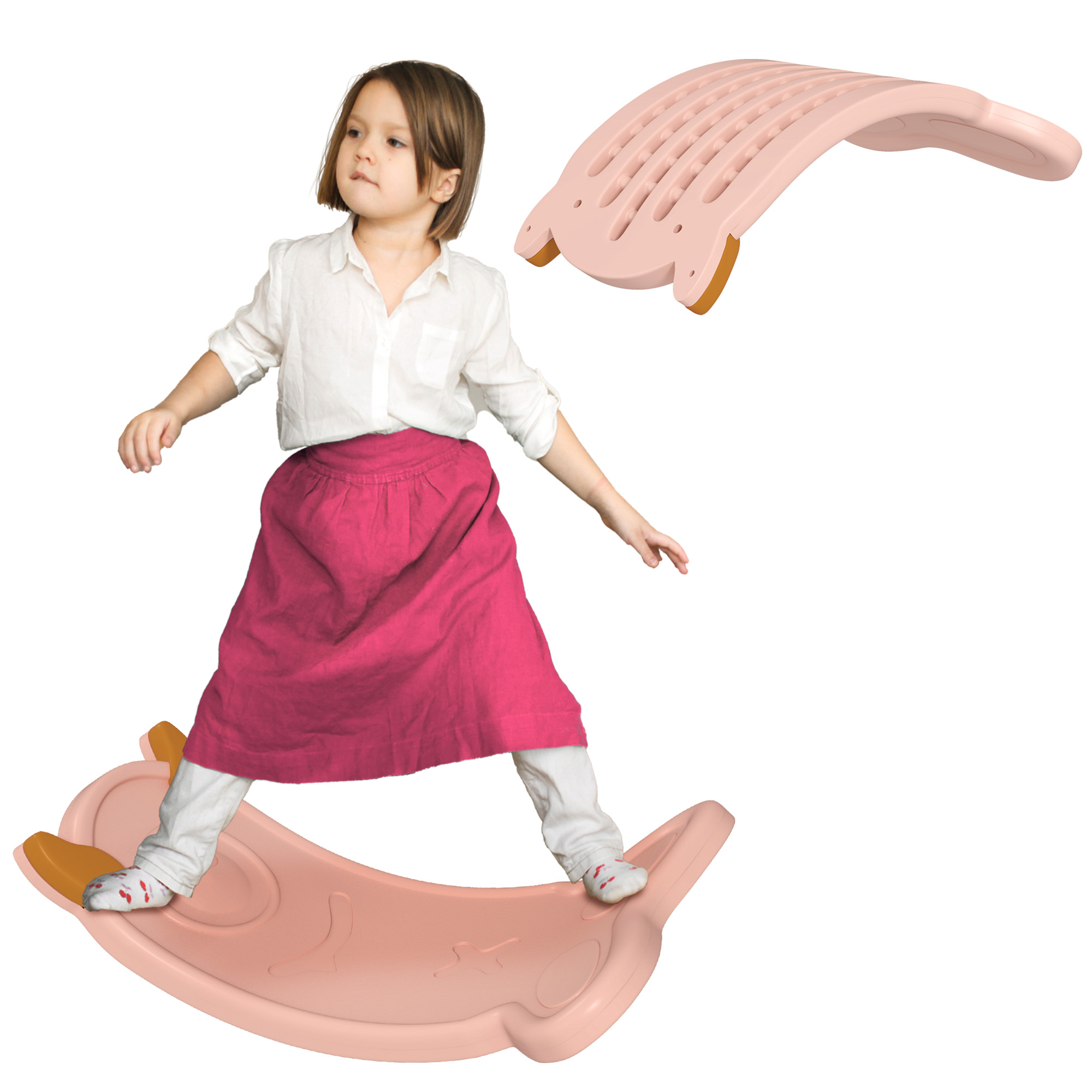 AIVAGO Balance Board for Kids Balance Training & Sensory Play, Pink - Life Essentials