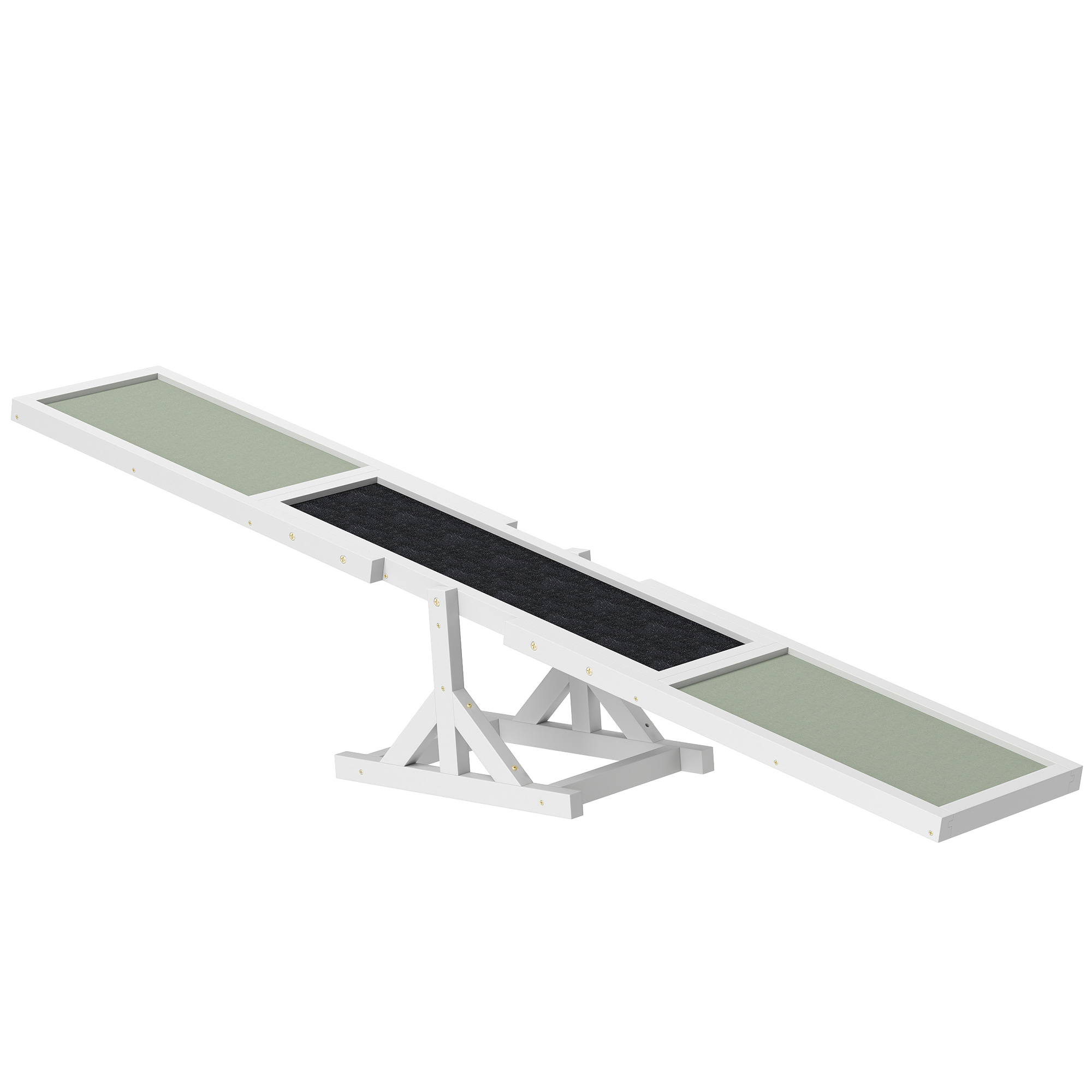 Shelley Wooden Pet Seesaw for Big Dogs with Anti-Slip Surface - White - Life Essentials