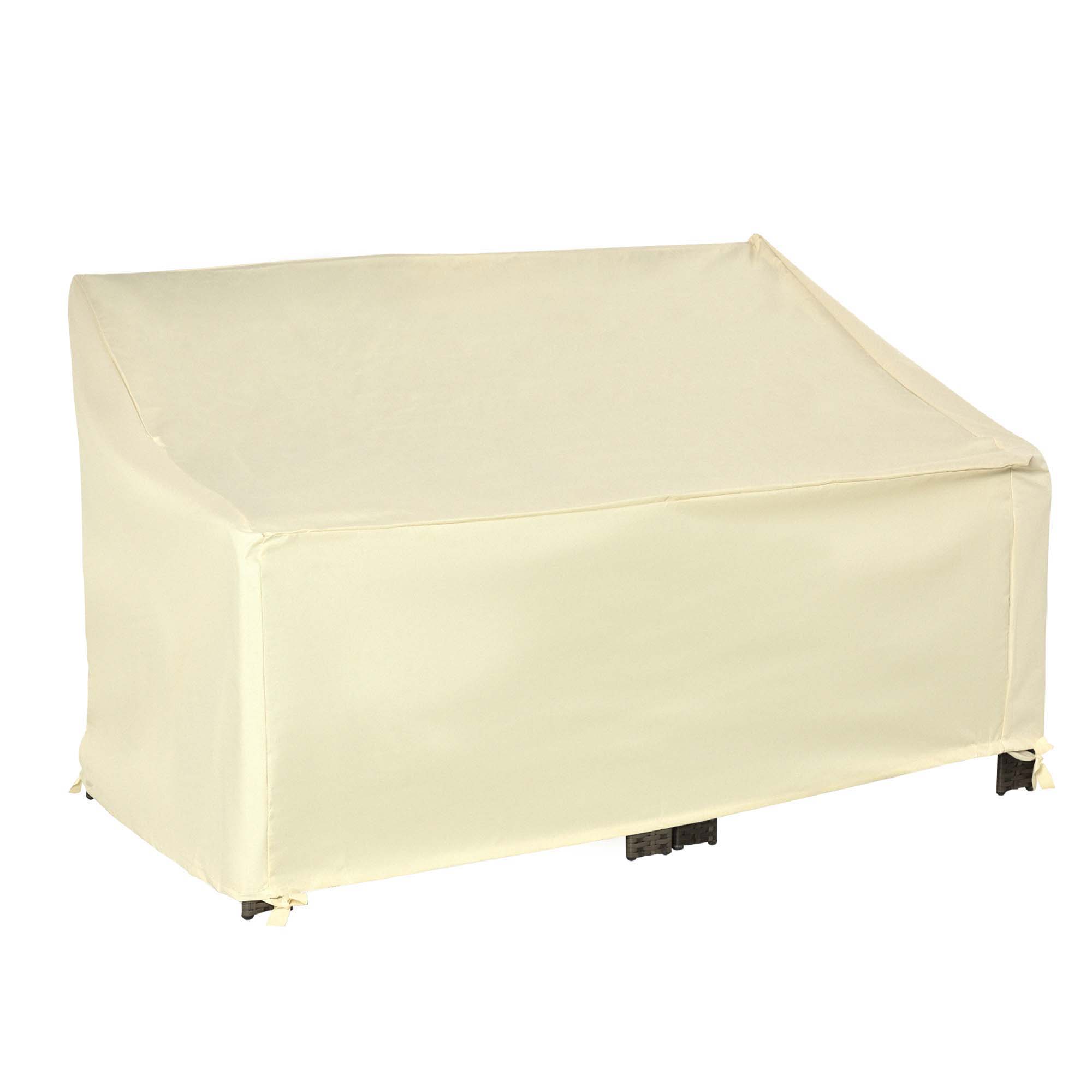 Outdoor Furniture Cover 2 Seater Loveseat Protection Tough PVC Lining Wind Rain Dust UV Waterproof, 140x84x94cm - Life Essentials