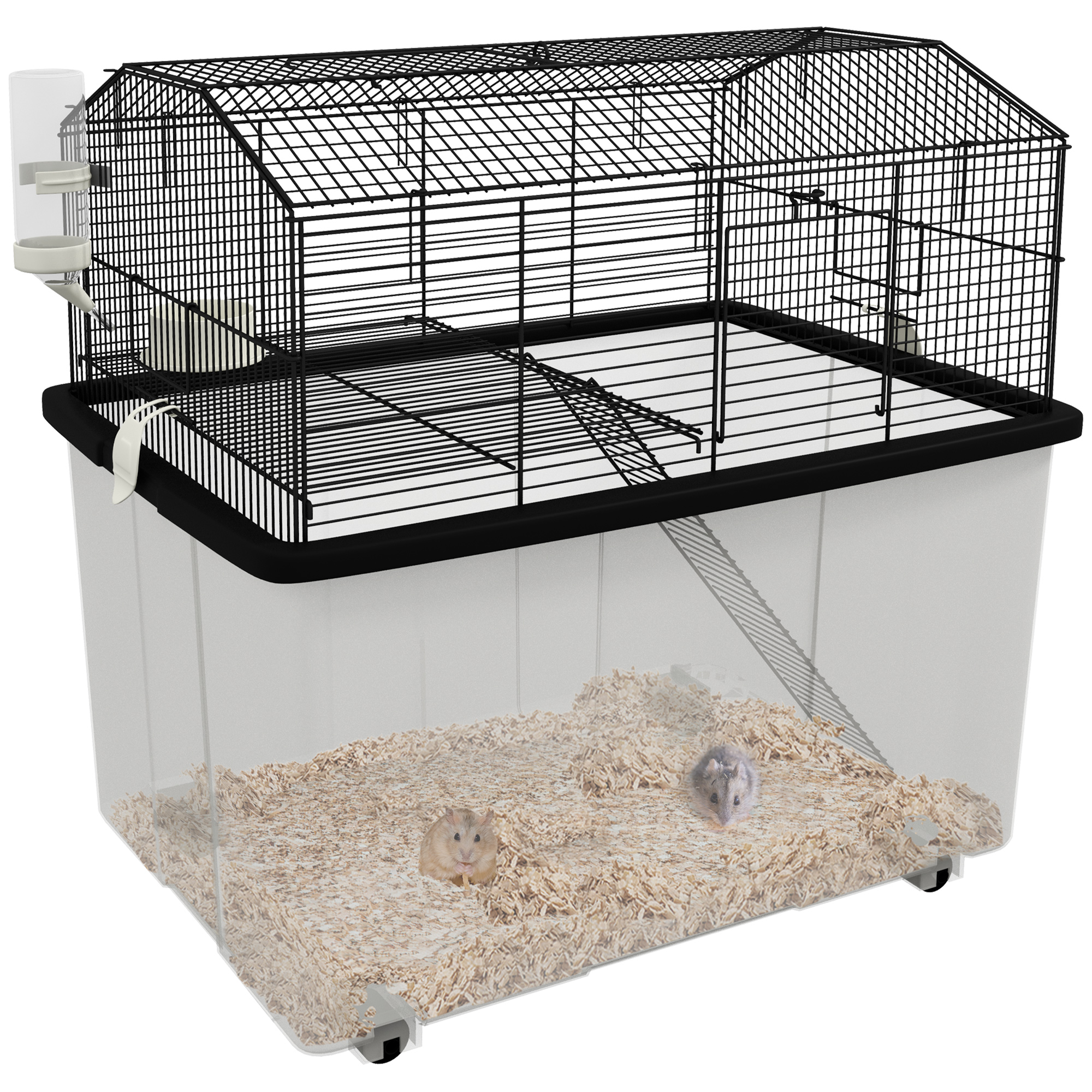 Shelley Two-Tier Gerbil Cage Hamster Cage for Dwarf Hamster - Comfortable Living - Life Essentials