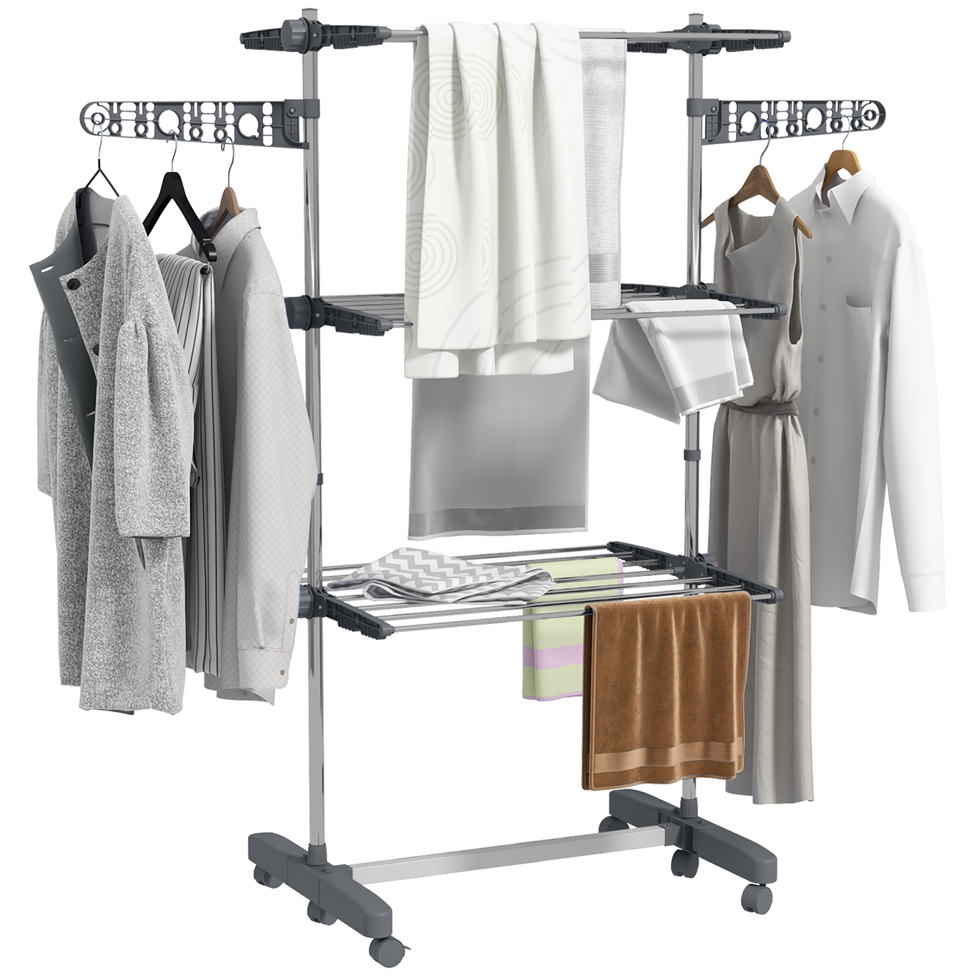 Scott 3-Tier Clothes Airer Stainless Steel Indoor Dryer - 142 - Life Essentials