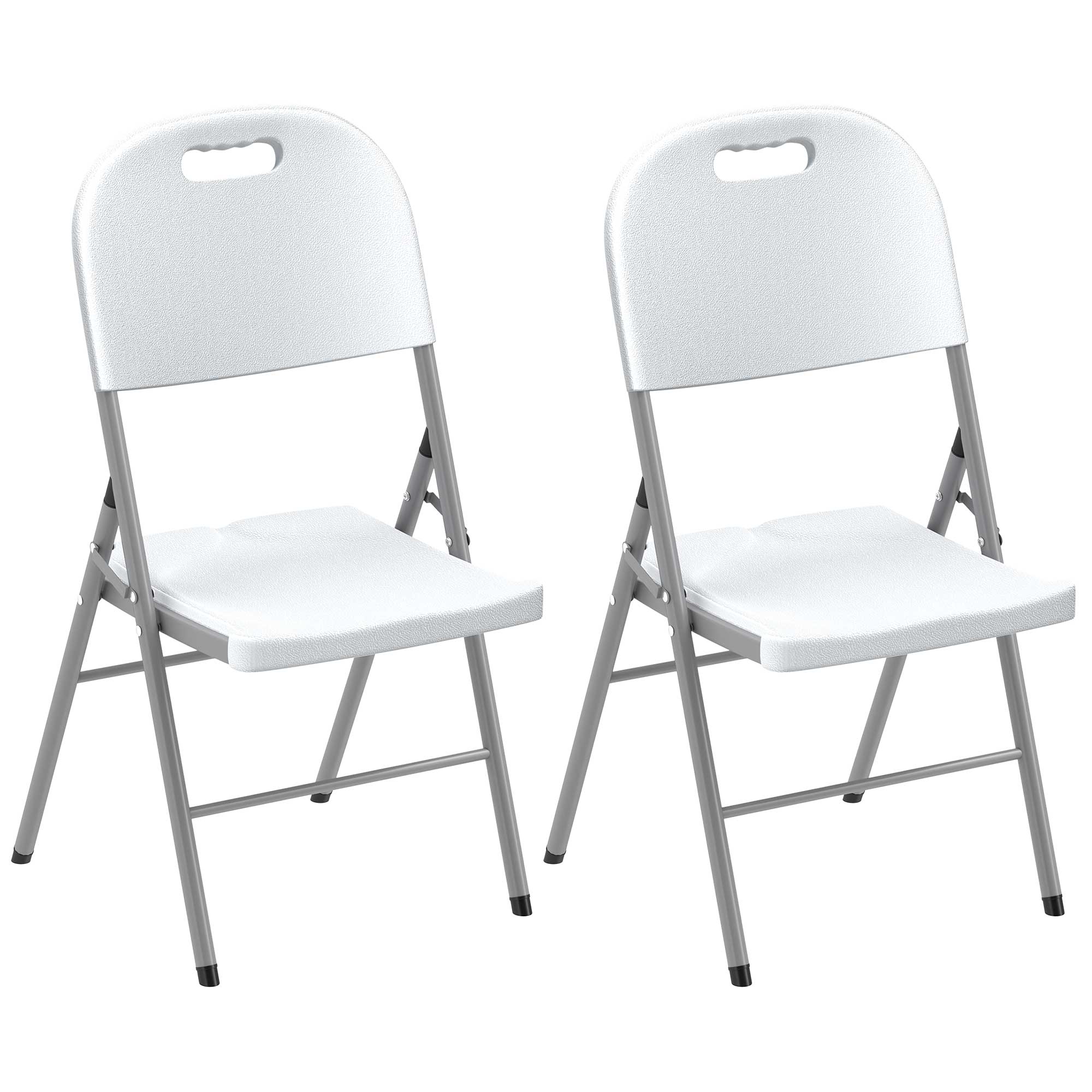 SUNVISTA Set of Two Foldable Outdoor Chairs - White - Life Essentials