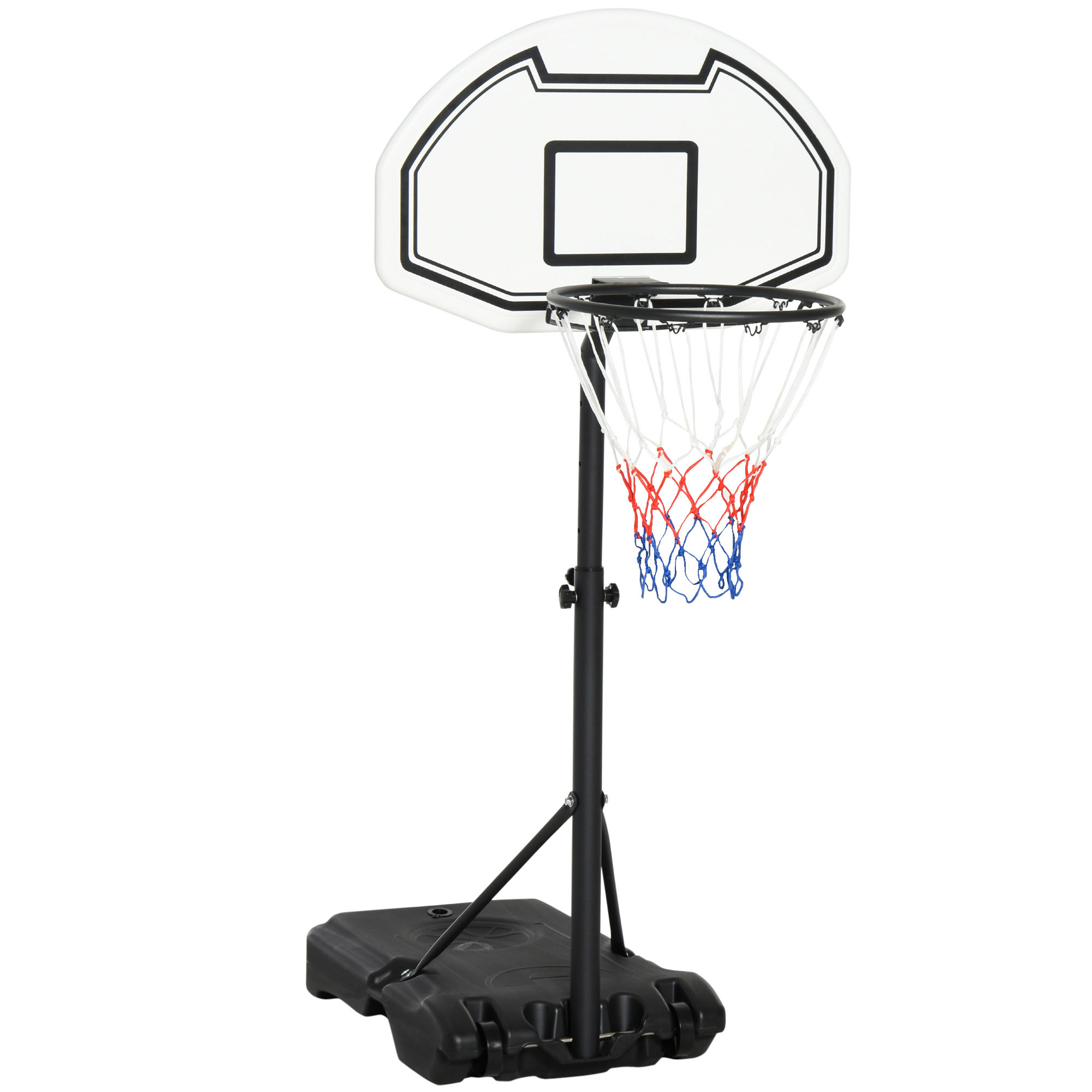 Basketball Stand 94-123cm Basket Height Adjustable Hoop For Kids Adults Suitable for Pool Side - Life Essentials