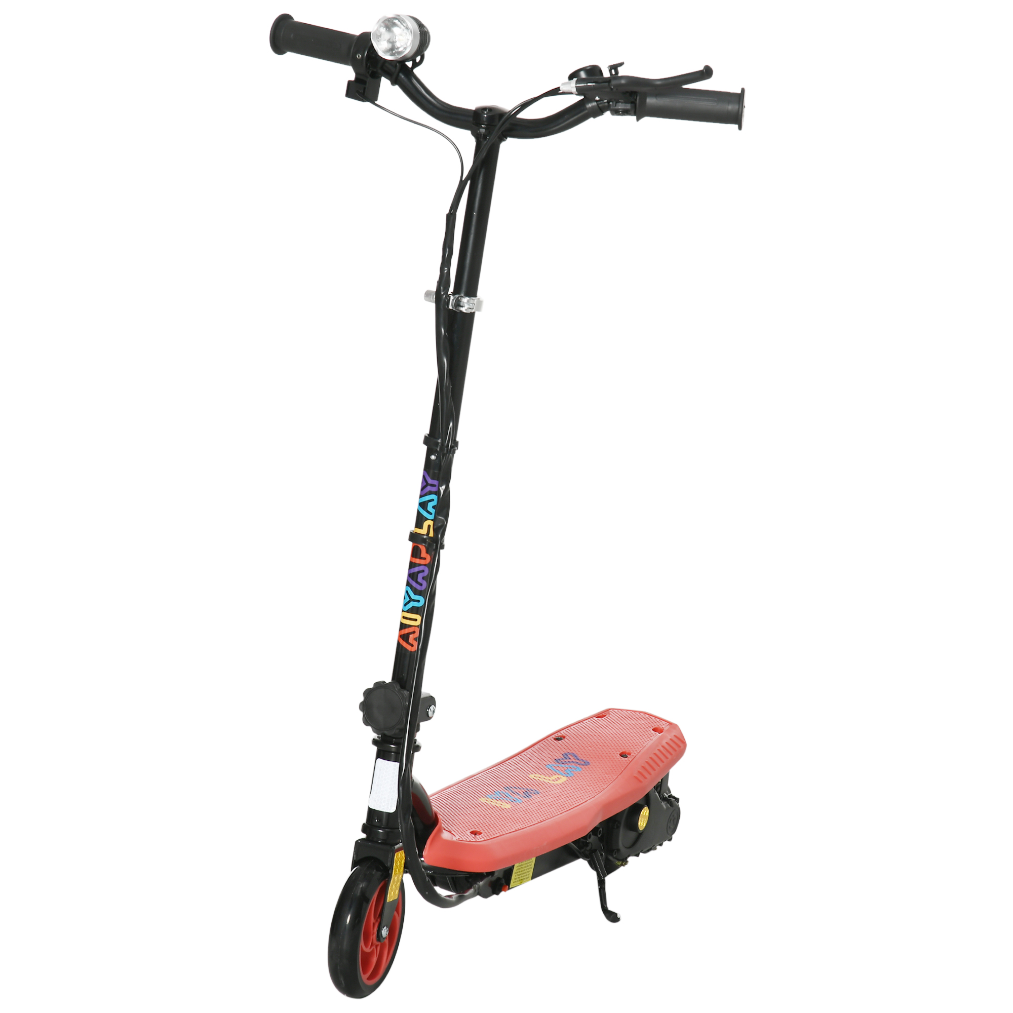 Foldable Electric Scooter, with LED Headlight, for Ages 7-14 Years - Red - Life Essentials