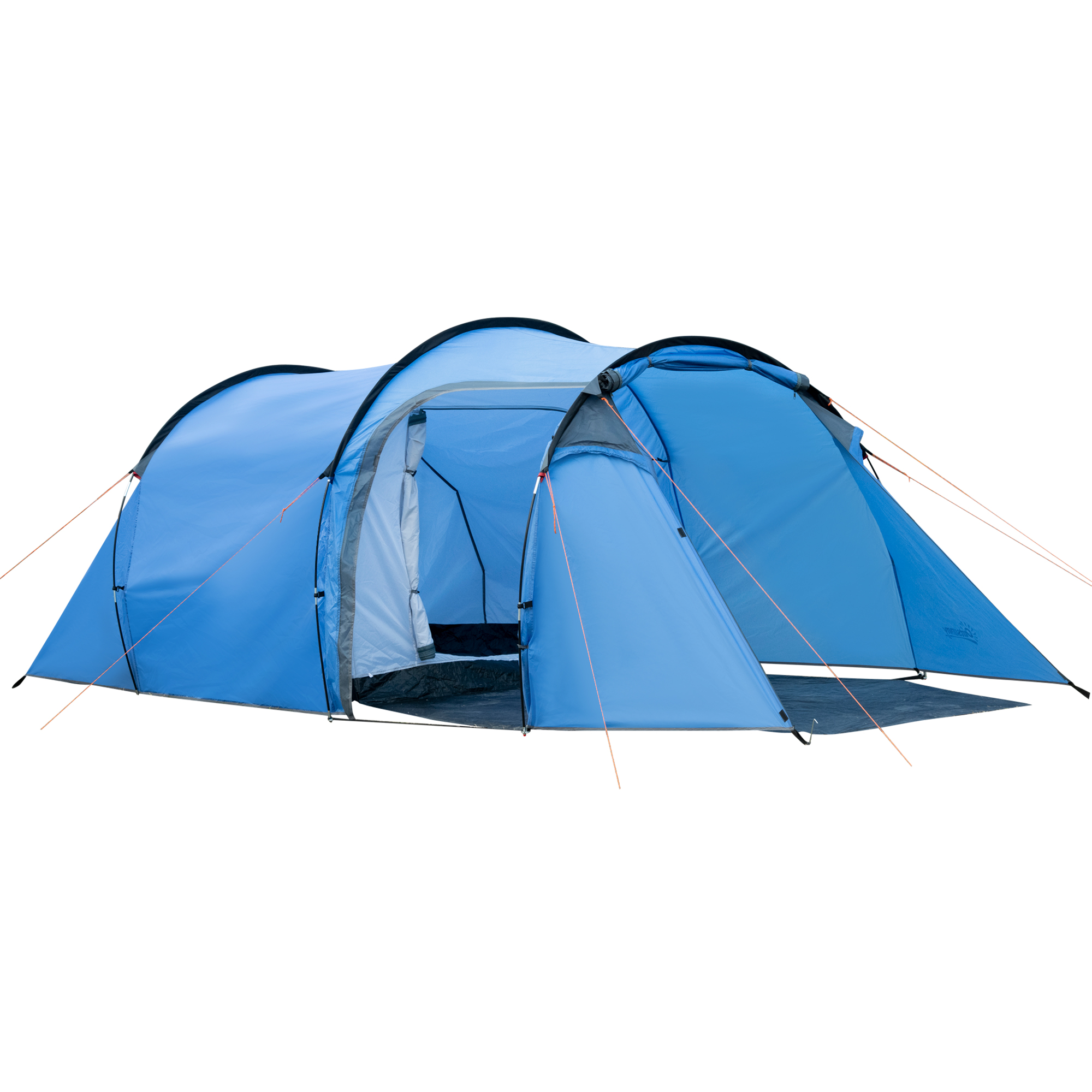 2-3 Man Tunnel Tents w/ Vestibule Camping Tent Porch Air Vents Rainfly Weather-Resistant Shelter Fishing Hiking Festival Shelter Home - Life 