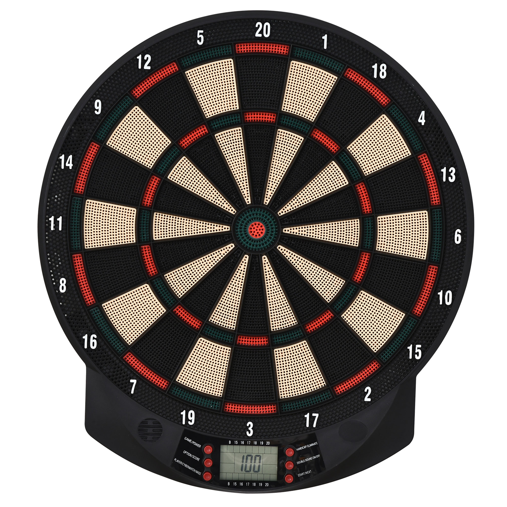 Plastic Electronic Dartboard w/ 6 Darts Black - Life Essentials