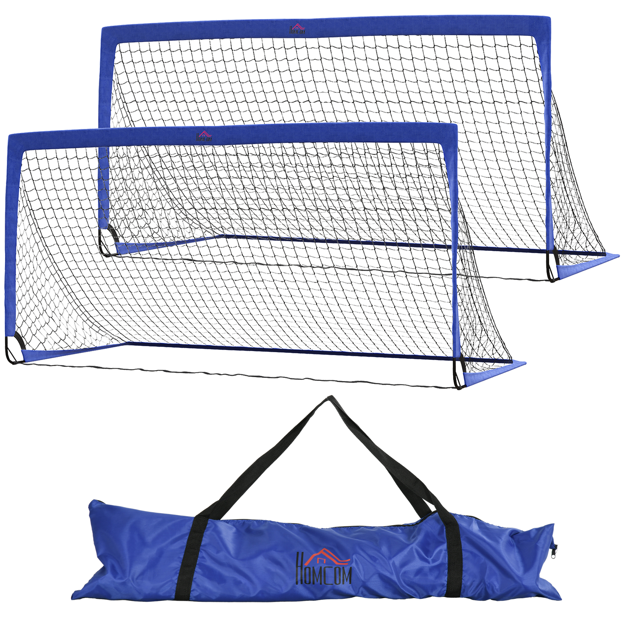Scott Set of 2 Football Goal Net - Blue - Life Essentials