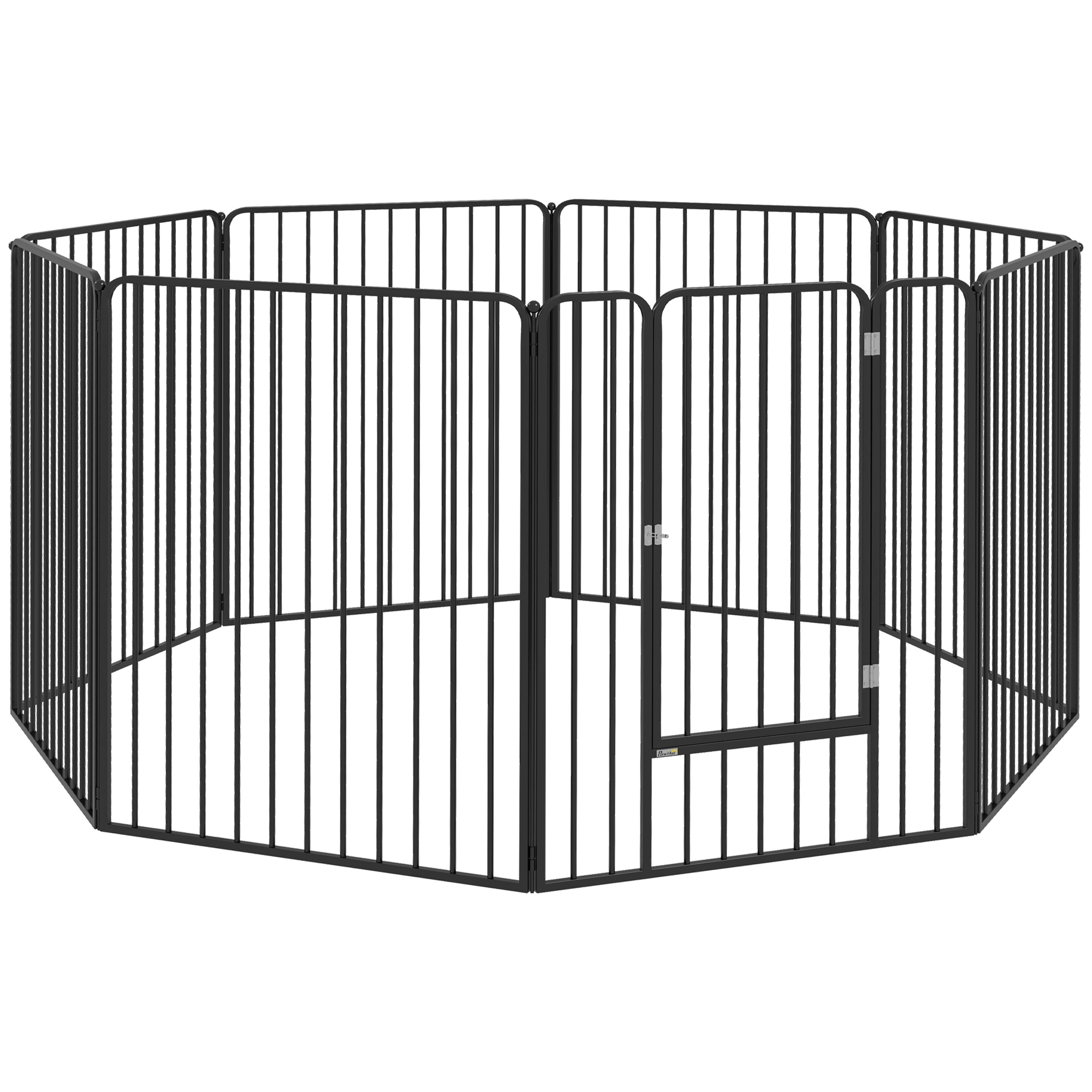 8 Panels Heavy Duty Dog Pen, 100cm Height Pet Playpen for Indoor Outdoor, Small Medium Large Dogs - Life Essentials