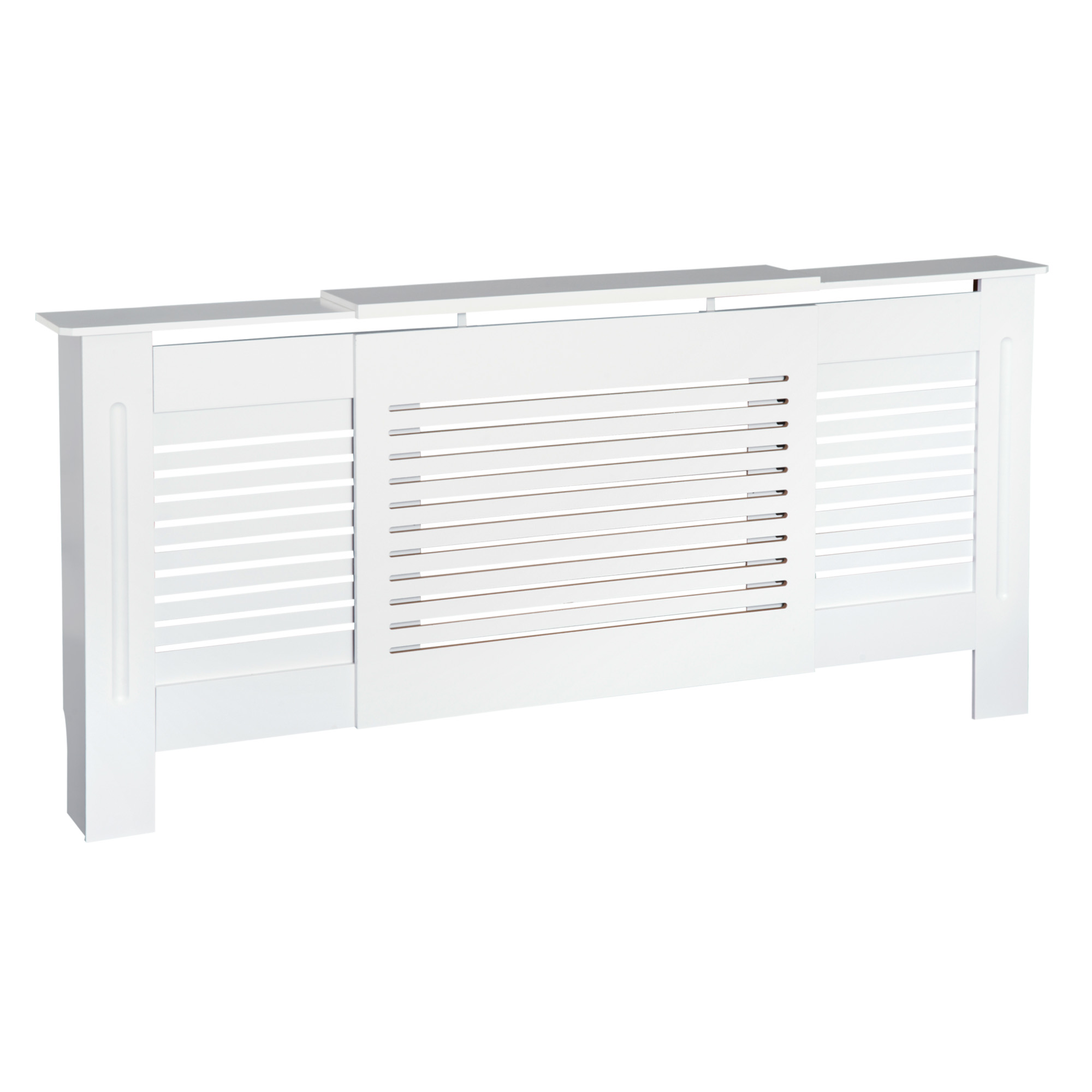 Extendable MDF Radiator Cover - White - Life Essentials