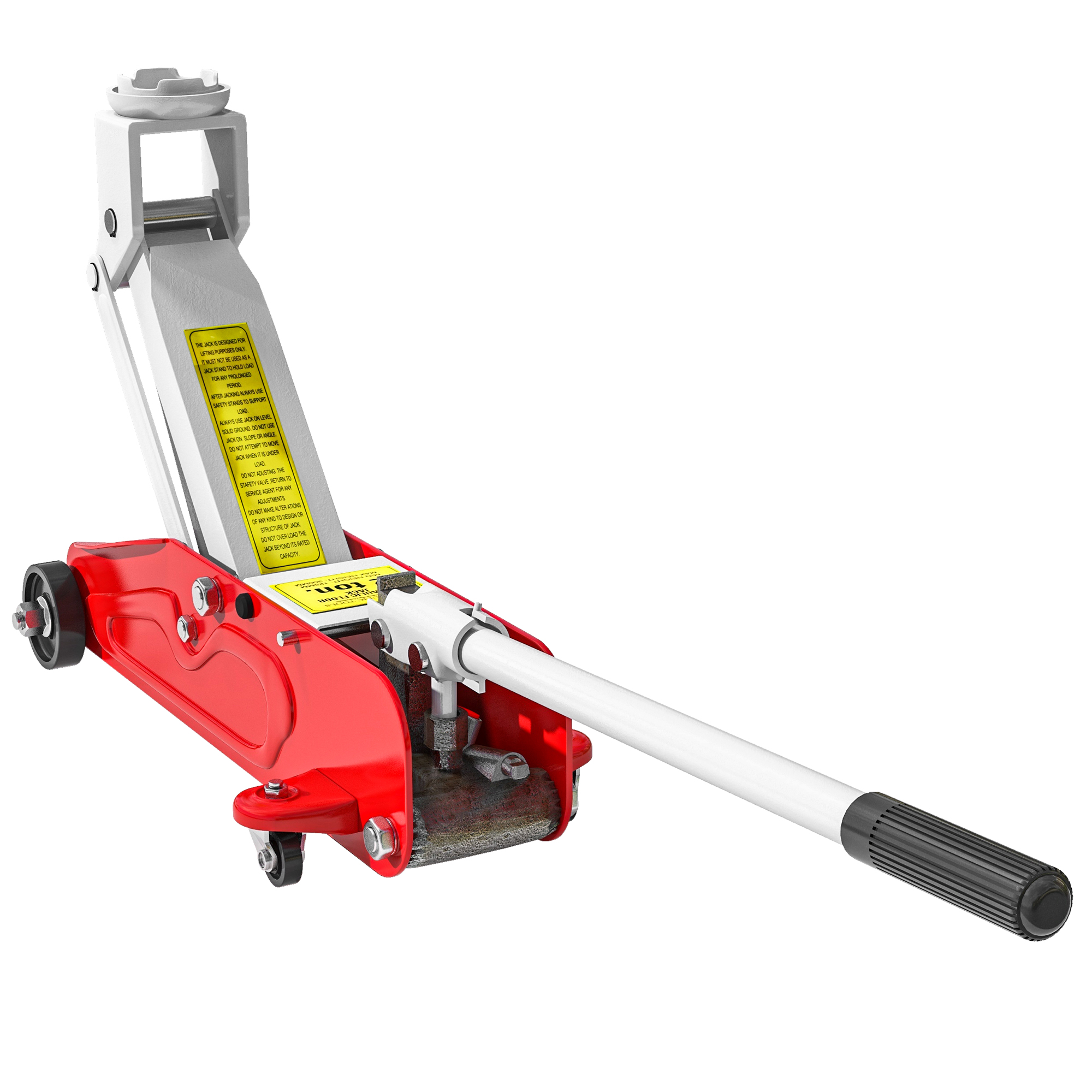 Scott Low Profile Jack 2 Ton Hydraulic Car Jack for Garage - Red - Life Essentials