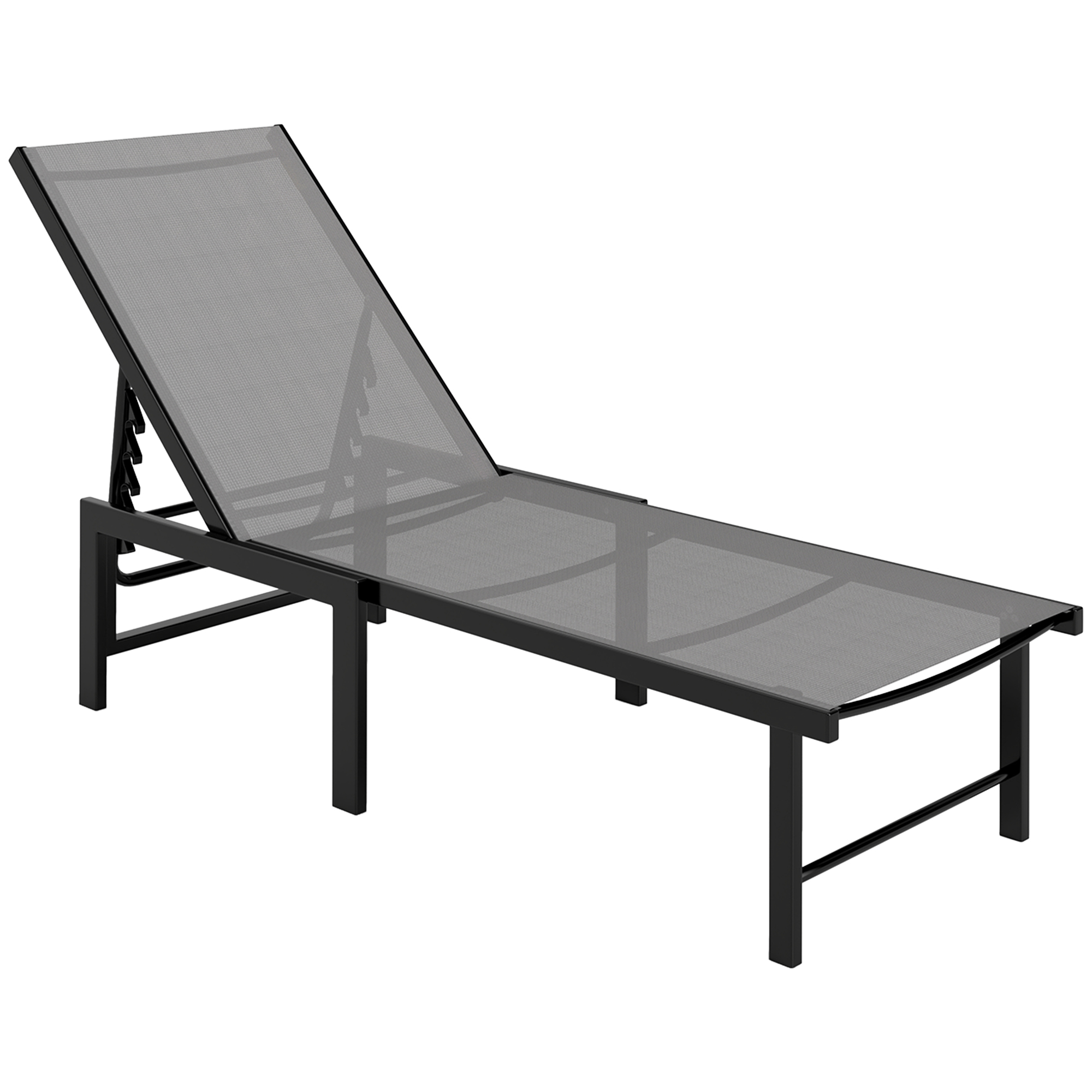 SUNVISTA Reclining Sun Lounger - Grey - Life Essentials