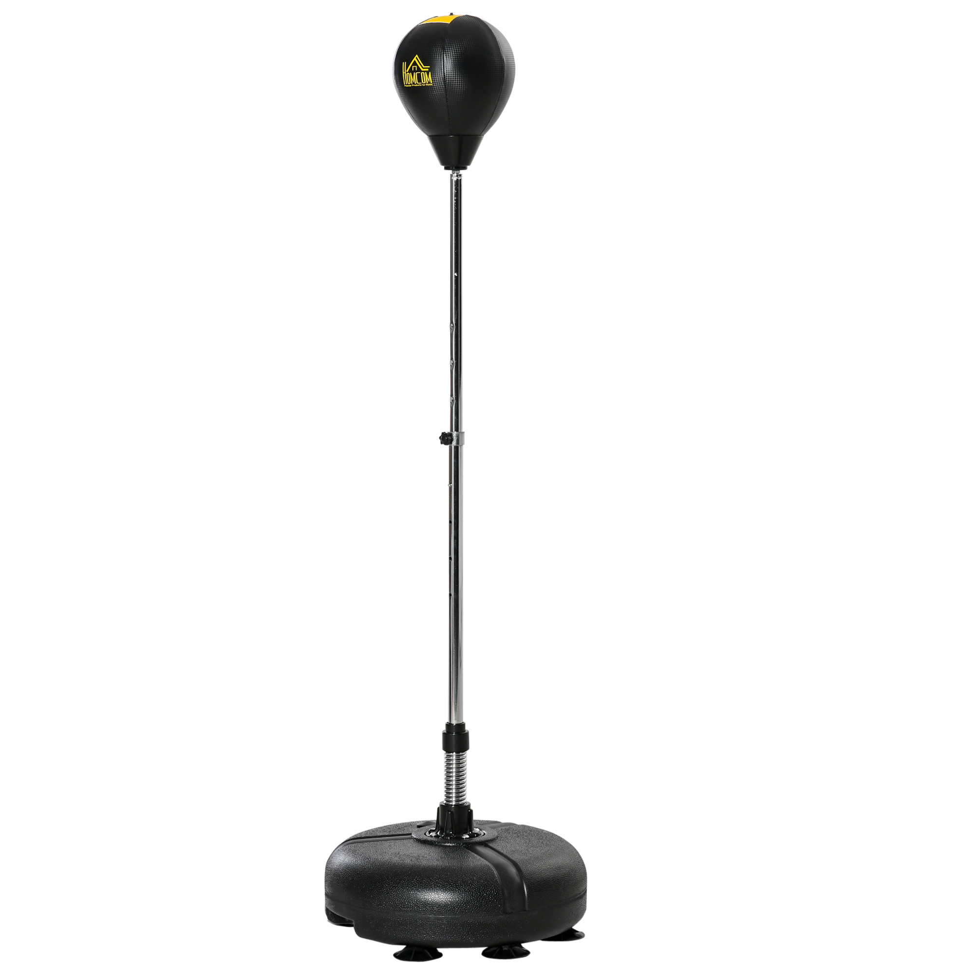 Punching Bag with Stand, Free Standing Boxing Bag Set, Speed Bag with Adjustable Height for Teens & Adults, Black, Gold - Life Essentials