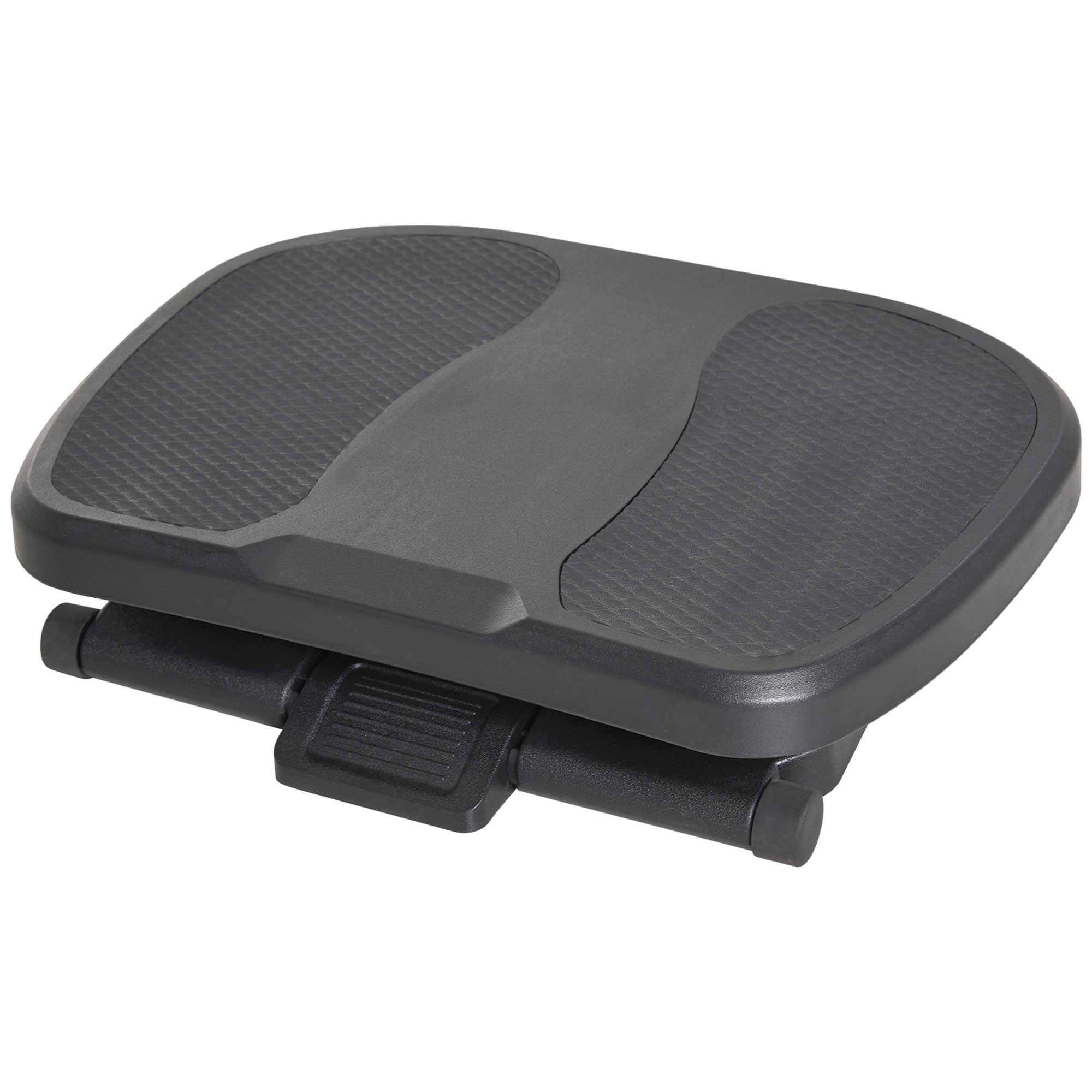 Footrest Adjustable Height & Angle 0-30 Degree for Better Posture at Office Black - Life Essentials