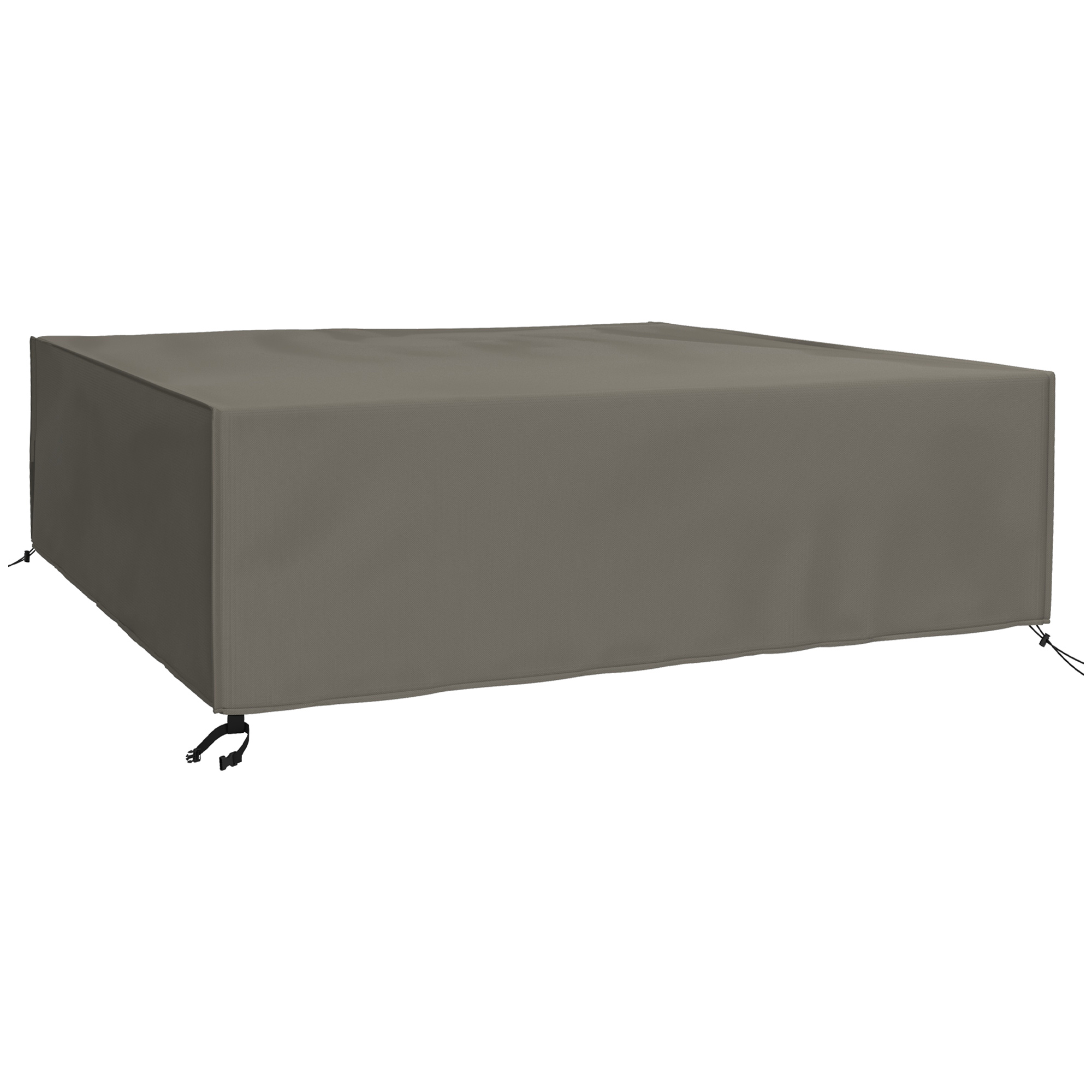 Large Square Patio Garden Furniture Set Cover 600D Oxford Waterproof, 230 x 230 x 70cm, Grey - Life Essentials