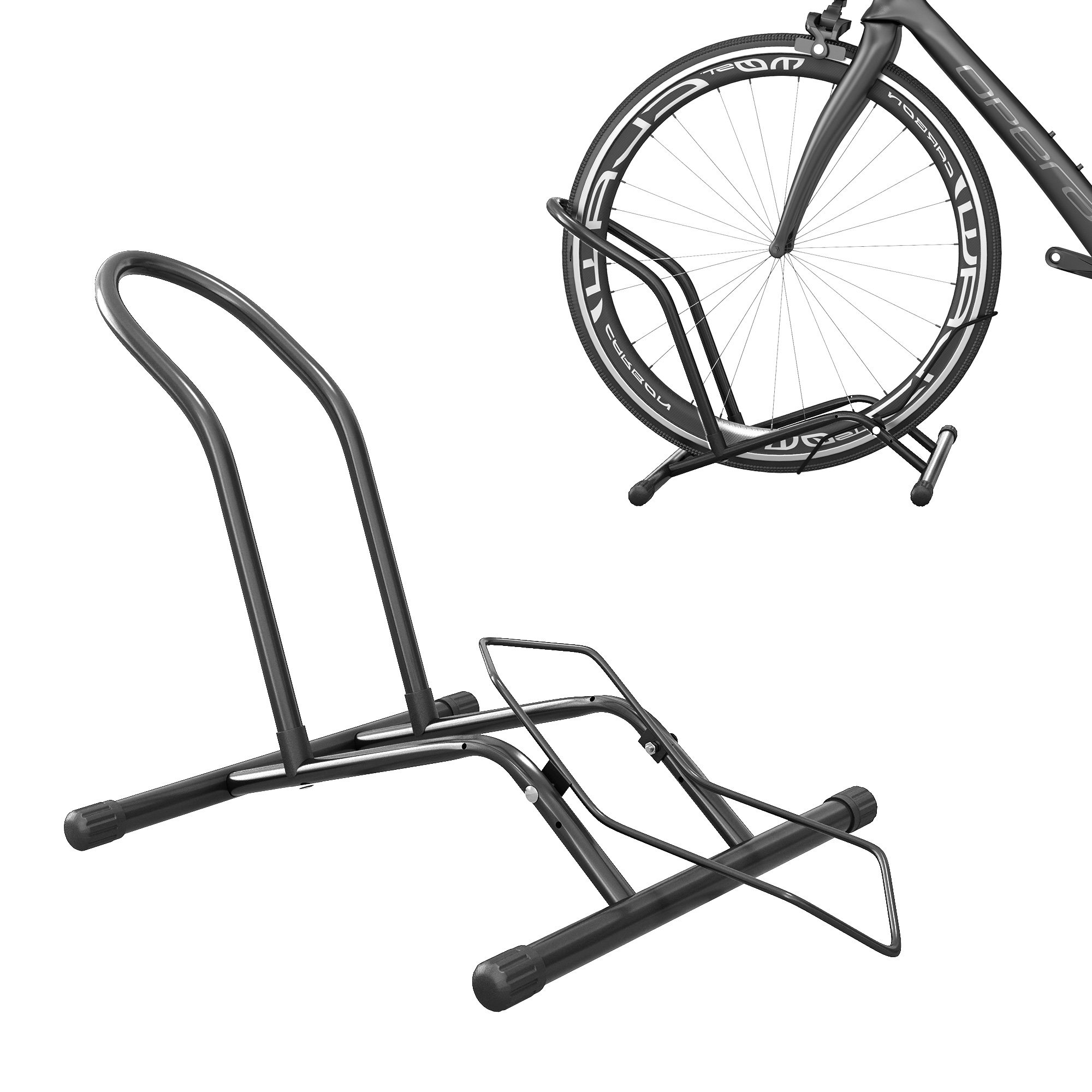 McAlpin Portable Bike Floor Stand for 16 Inch -29 Inch Kid's Mountain Bikes - Rack - Life Essentials