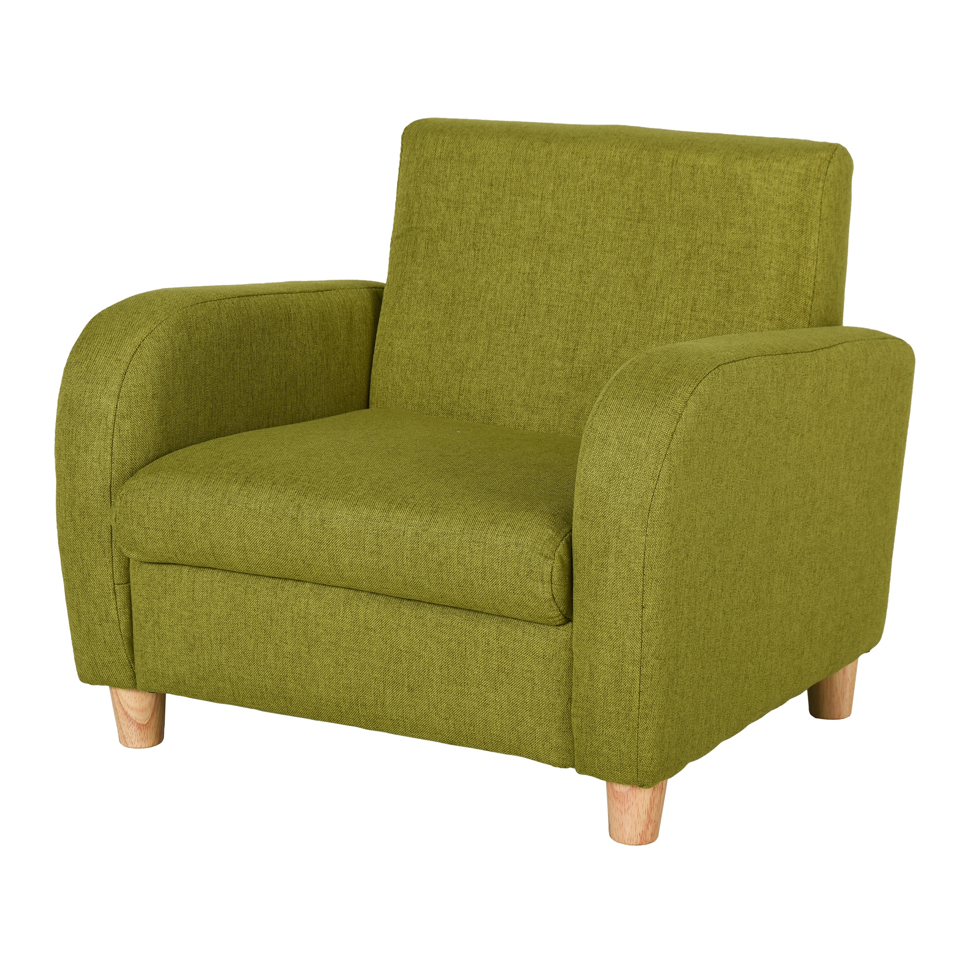 Children Armchair Mini Sofa Wood Frame Anti-Slip Legs High Back - Life Essentials