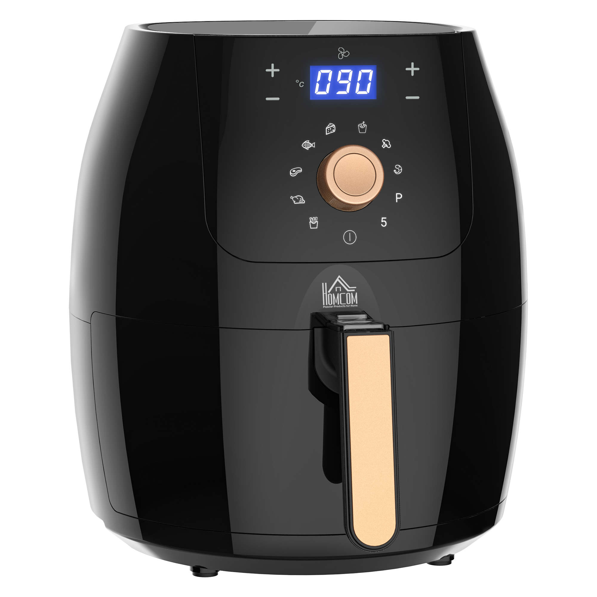 Air Fryers 1700W 5.5L with Digital Display Rapid Air Circulation System Adjustable Temperature 60 Min Timer for Healthy Oil Free Low Fat - Life 