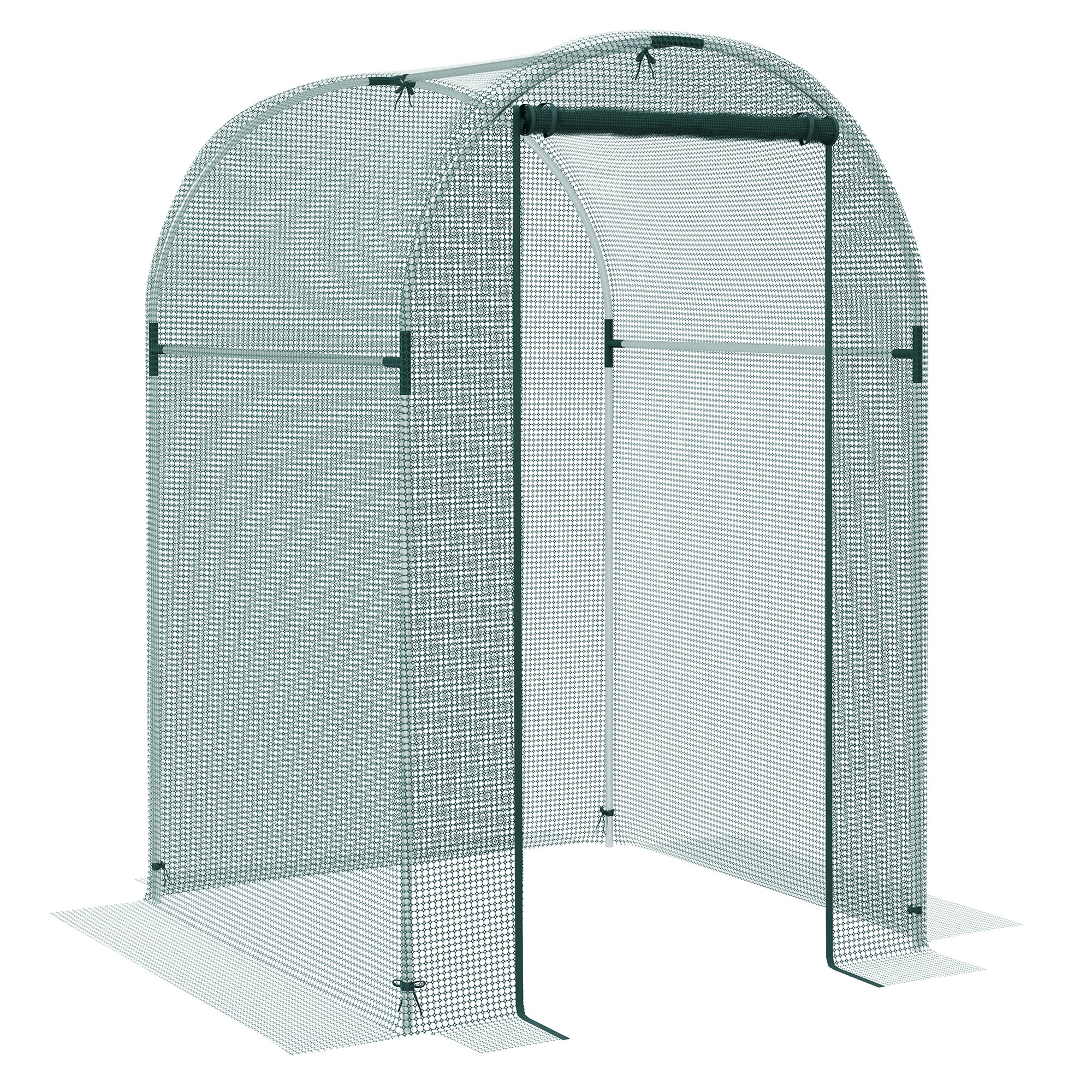 SUNVISTA 120 x 120cm Mini Polytunnel Greenhouse - Life Essentials