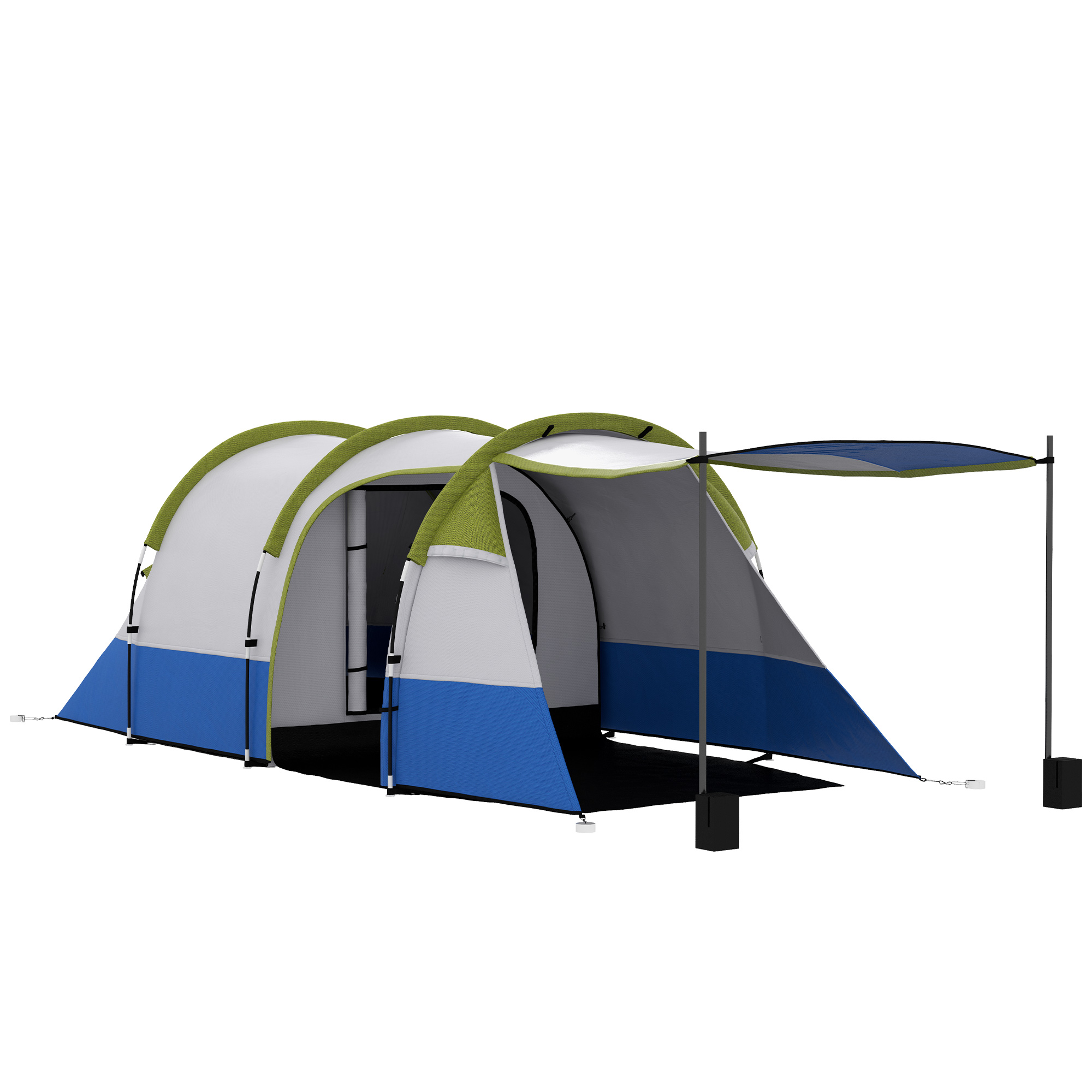 Jones Camping Tent with Bedroom and Living Area for 2-3 Man - Green - Life Essentials