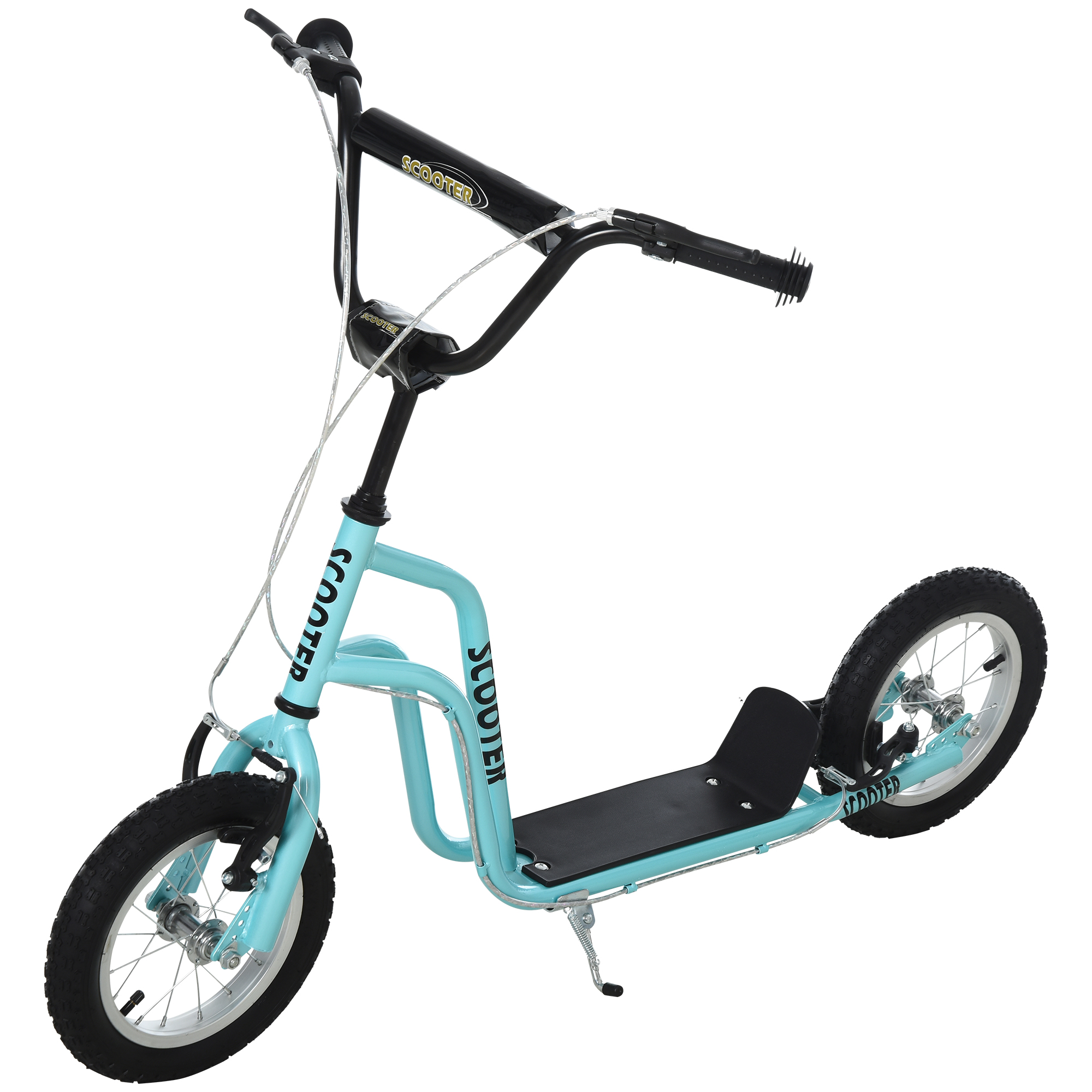 Kids Steel Height Adjustable Kick Scooter Blue/Black - Life Essentials
