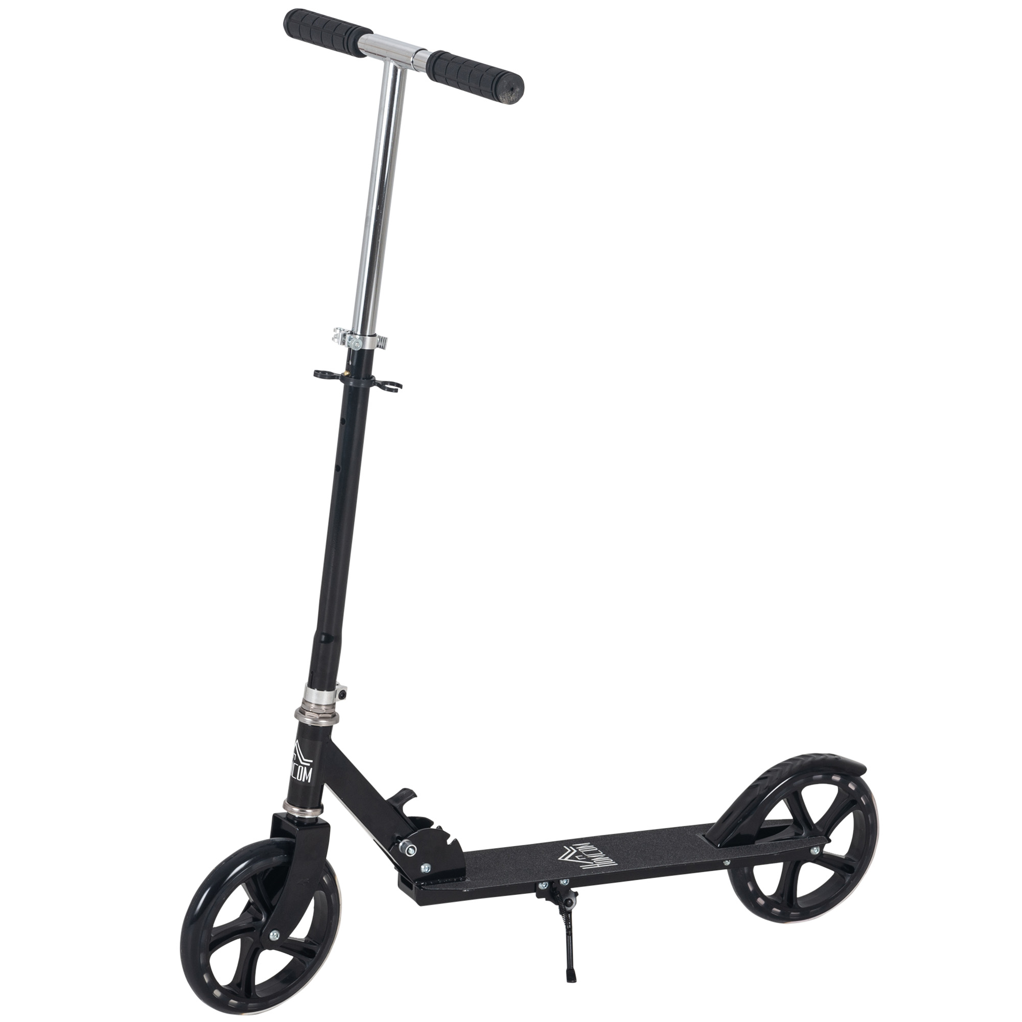 Kids Foldable Scooter with Adjustable Height and Rear Brake - Black - Life Essentials