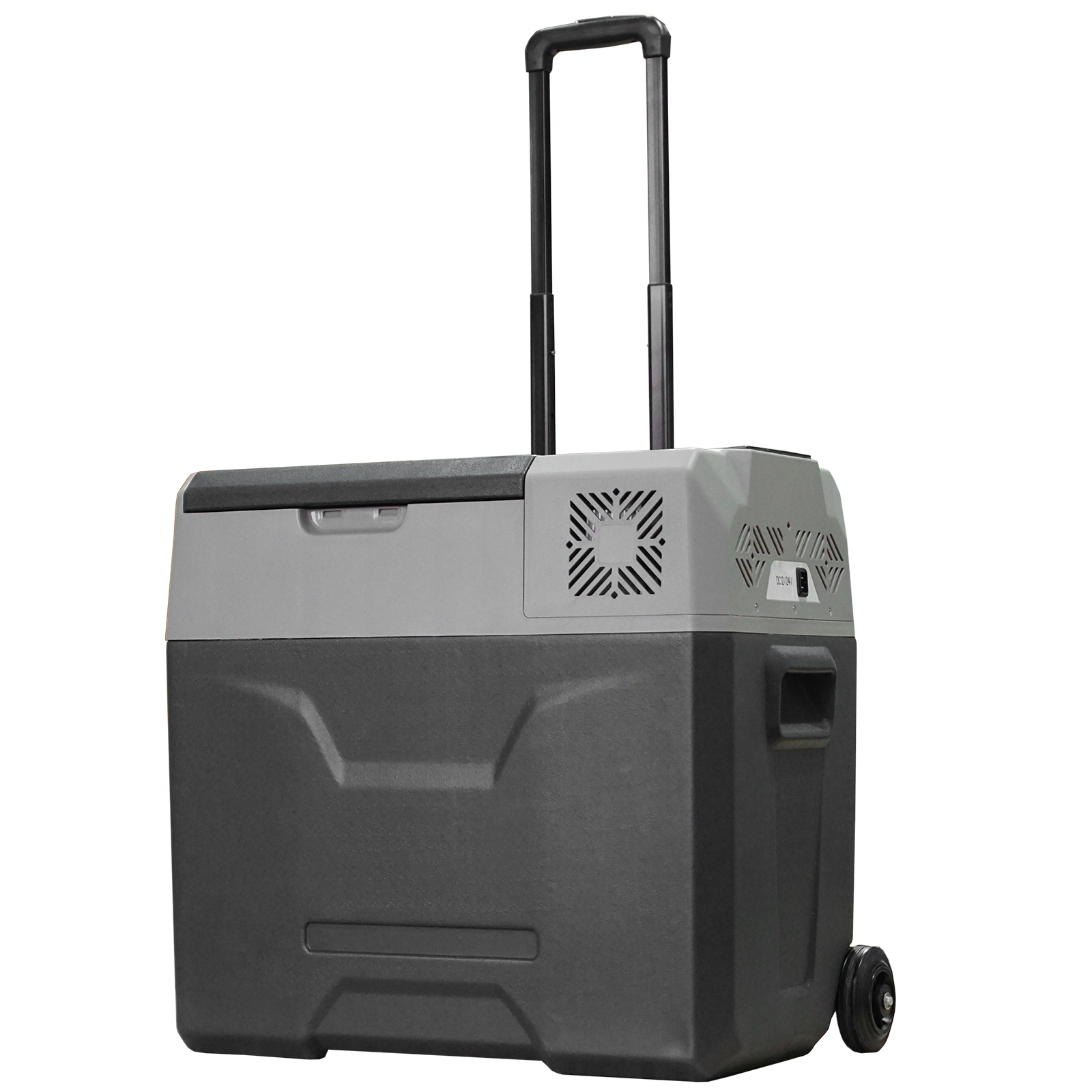 Car Refrigerator, Portable 12/24V 50 Litre Fridge Freezer, Electric Cooler Box for Camping, Travel, Picnic, Grey - Life Essentials