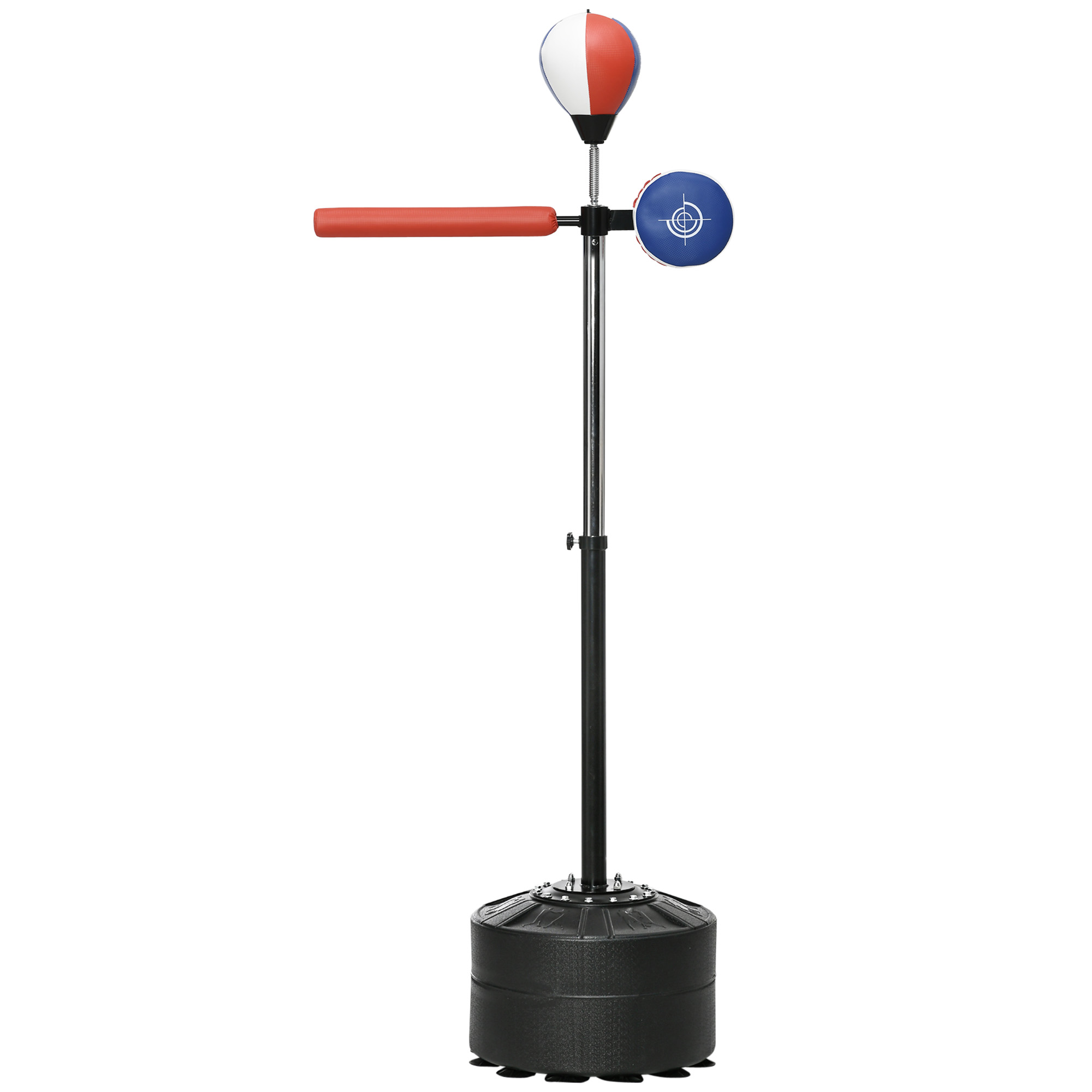 SPORTEDGE Adjustable Speed Bag, Boxing Bag, with Stand, Reflex Bar, Punching Pad, Multicolour - Life Essentials
