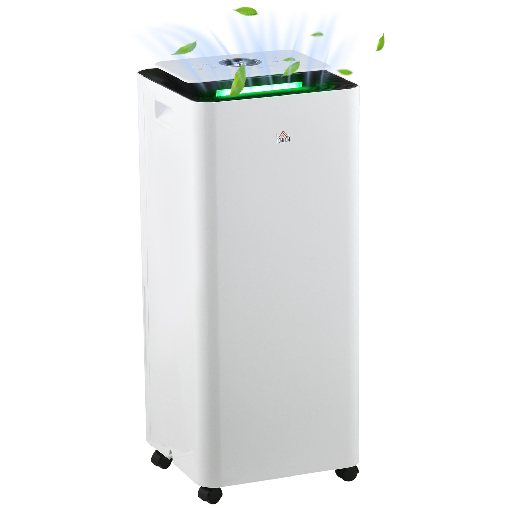 3500mL Portable Dehumidifier with Air Purifier, 24H Timer, 5 Modes, 16L/Day, for Home Laundry, White - Life Essentials