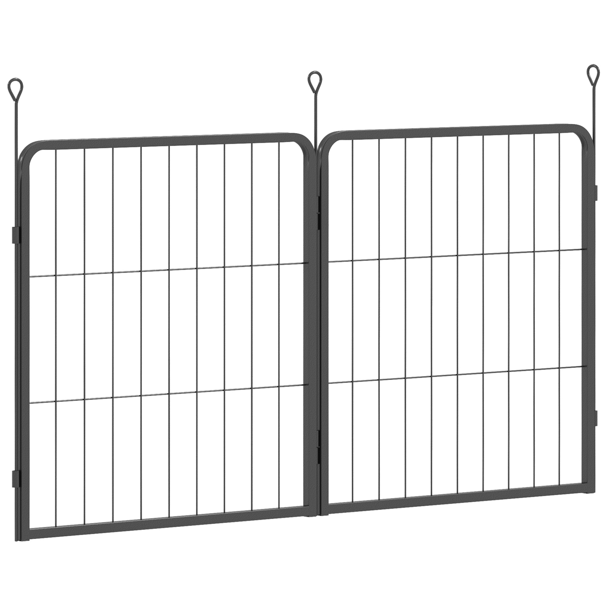 PAWSTER 2 Piece Dog Pen Expansion Pack for 60cm High Animal Pen with 3 Connecting Stakes - Life Essentials