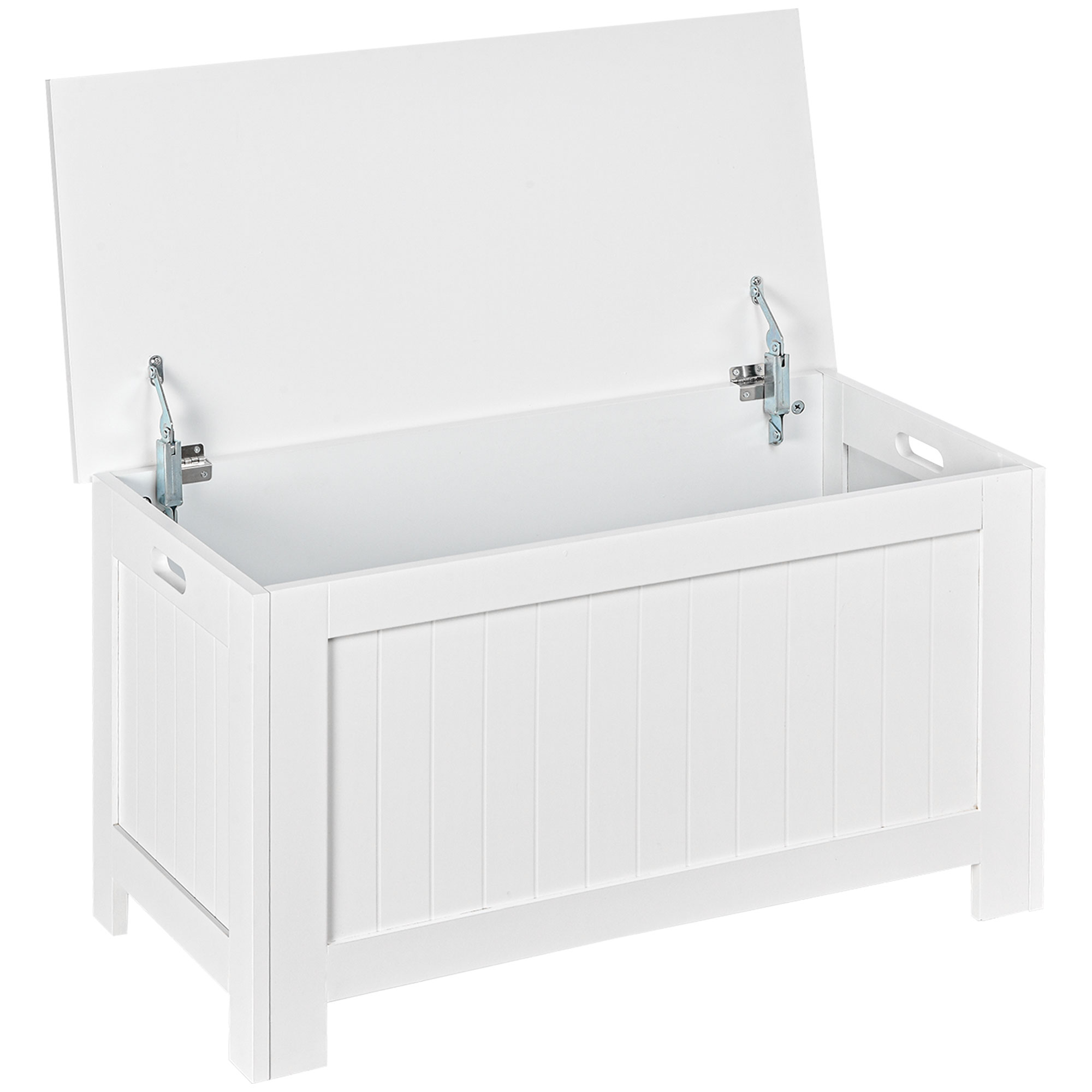 Large Storage Box Toy Chest Cabinet Container Unit Organizer with Lid & Safety Hinges - Life Essentials