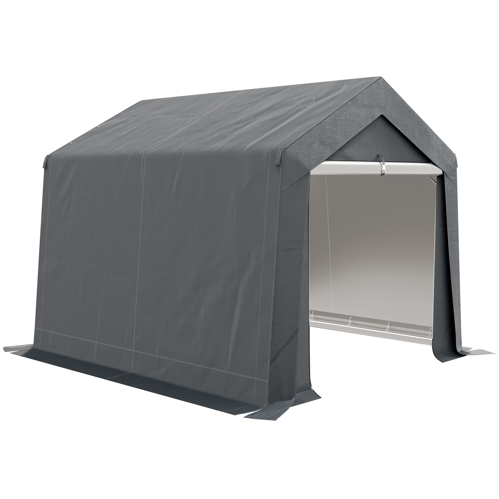 3 x 3(m) Waterproof Portable Shed, Garden Storage Tent with Ventilation Window, for Bike, Motorbike, Garden Tools - Life Essentials